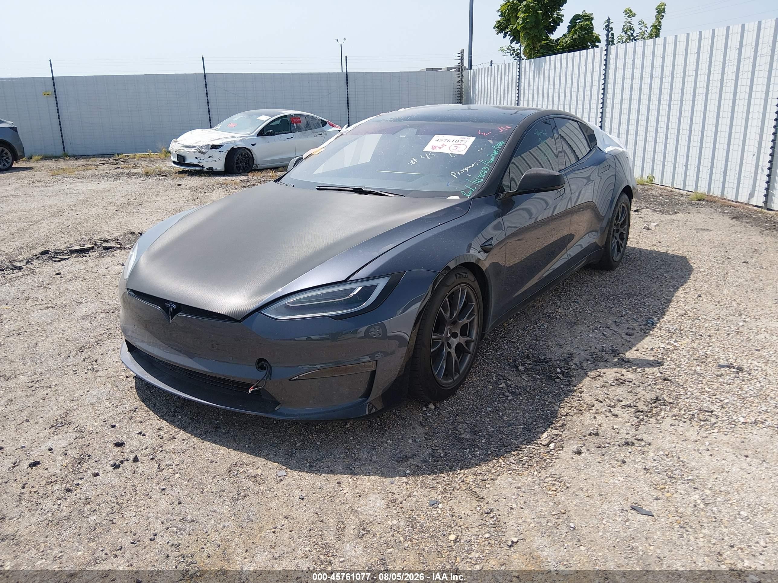 2022 Tesla Model s VIN 5YJSA1E60NF463063 IAAI salvage auction — Rear End, Original (Texas), sold $22,100 on 2026-09-02 (photo 2)