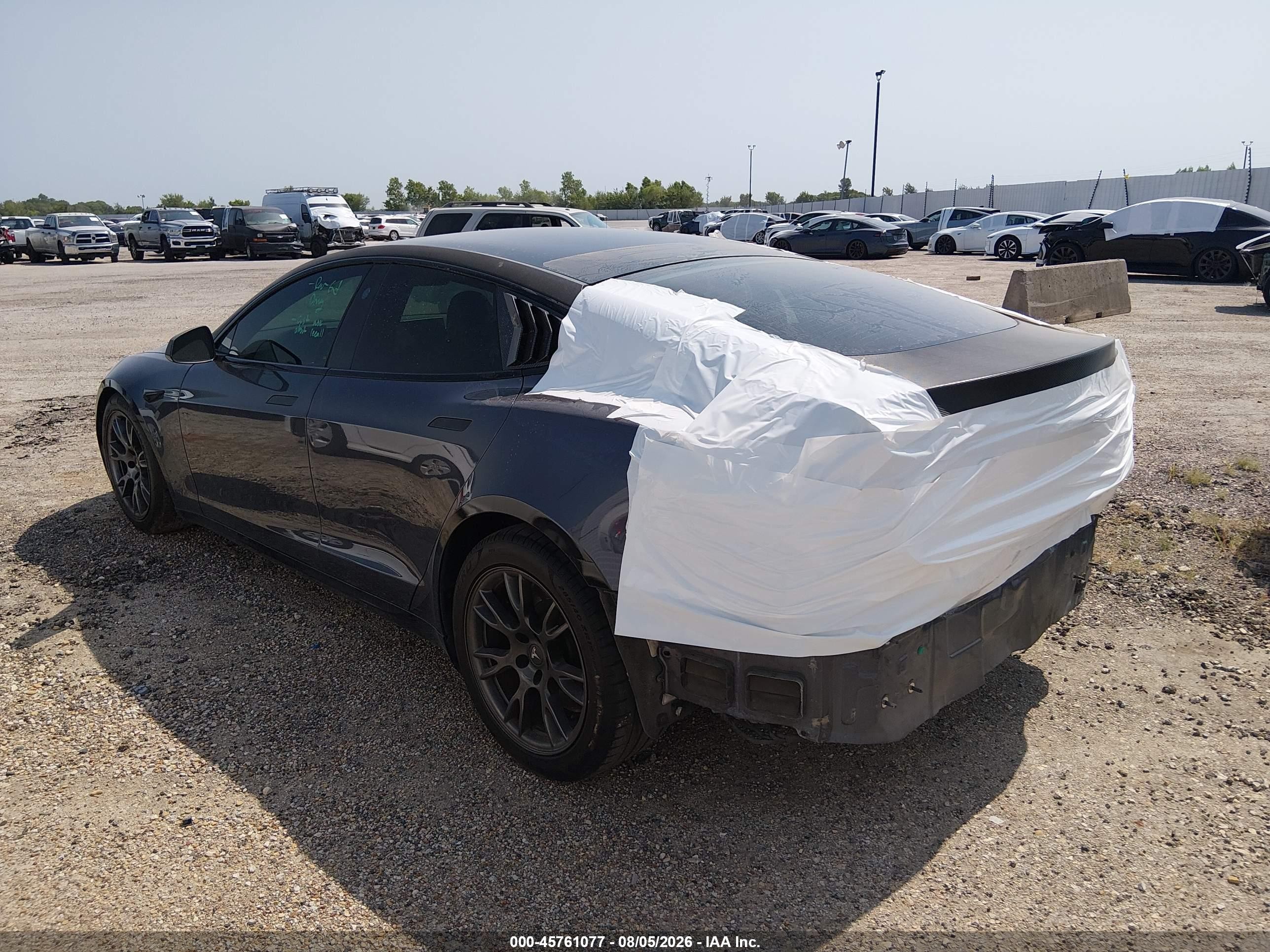 2022 Tesla Model s VIN 5YJSA1E60NF463063 IAAI salvage auction — Rear End, Original (Texas), sold $22,100 on 2026-09-02 (photo 3)