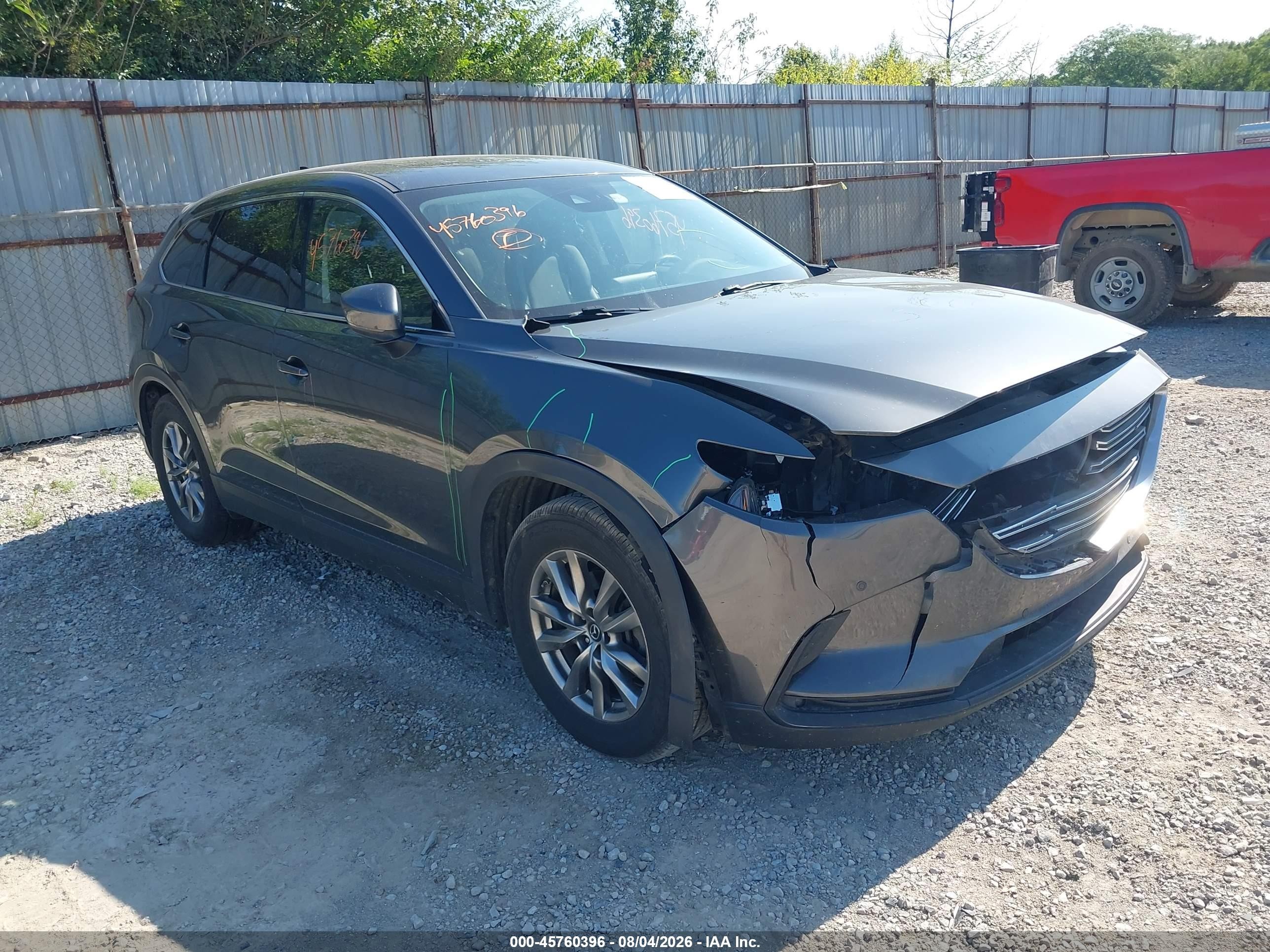 2019 Mazda Cx-9 VIN JM3TCBCYXK0325377 IAAI salvage auction — Front End, Salvage (Ohio), sold $5,150 on 2026-09-10 (photo 1)