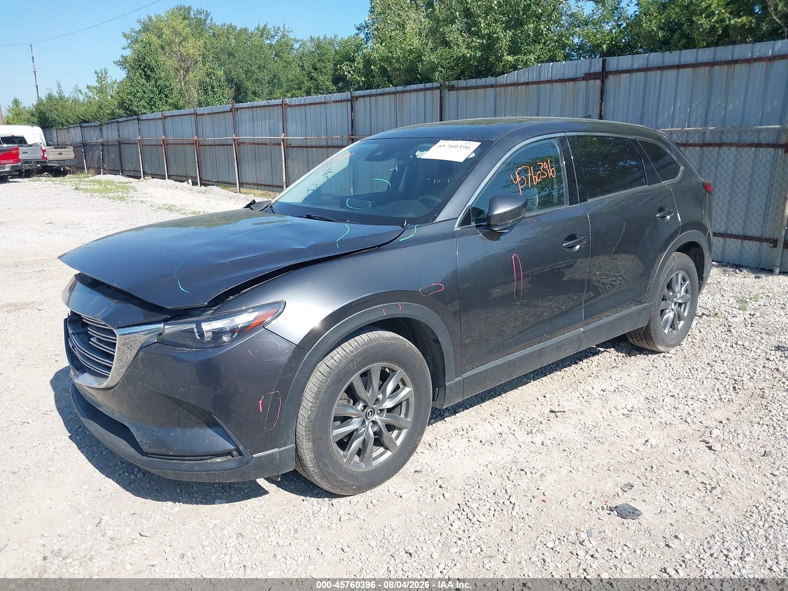 2019 Mazda Cx-9 VIN JM3TCBCYXK0325377 IAAI salvage auction — Front End, Salvage (Ohio), sold $5,150 on 2026-09-10 (photo 2)