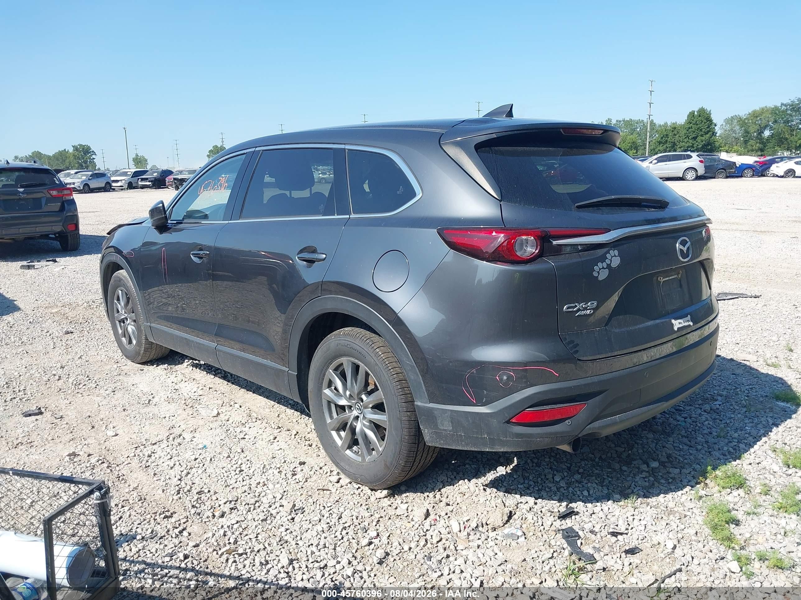 2019 Mazda Cx-9 VIN JM3TCBCYXK0325377 IAAI salvage auction — Front End, Salvage (Ohio), sold $5,150 on 2026-09-10 (photo 3)