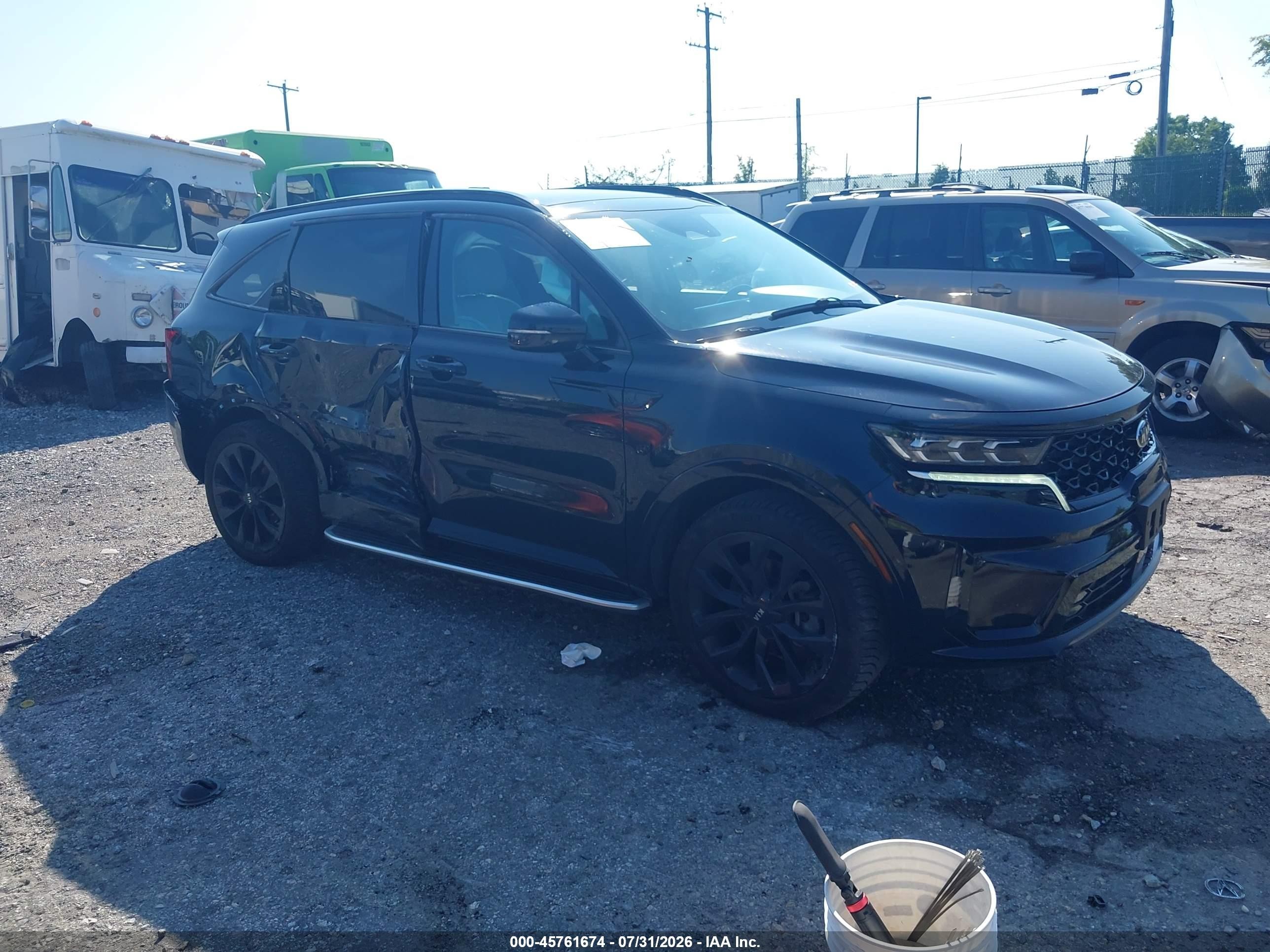 2021 Kia Sorento VIN 5XYRKDLF8MG057040 — IAAI salvage auction photo