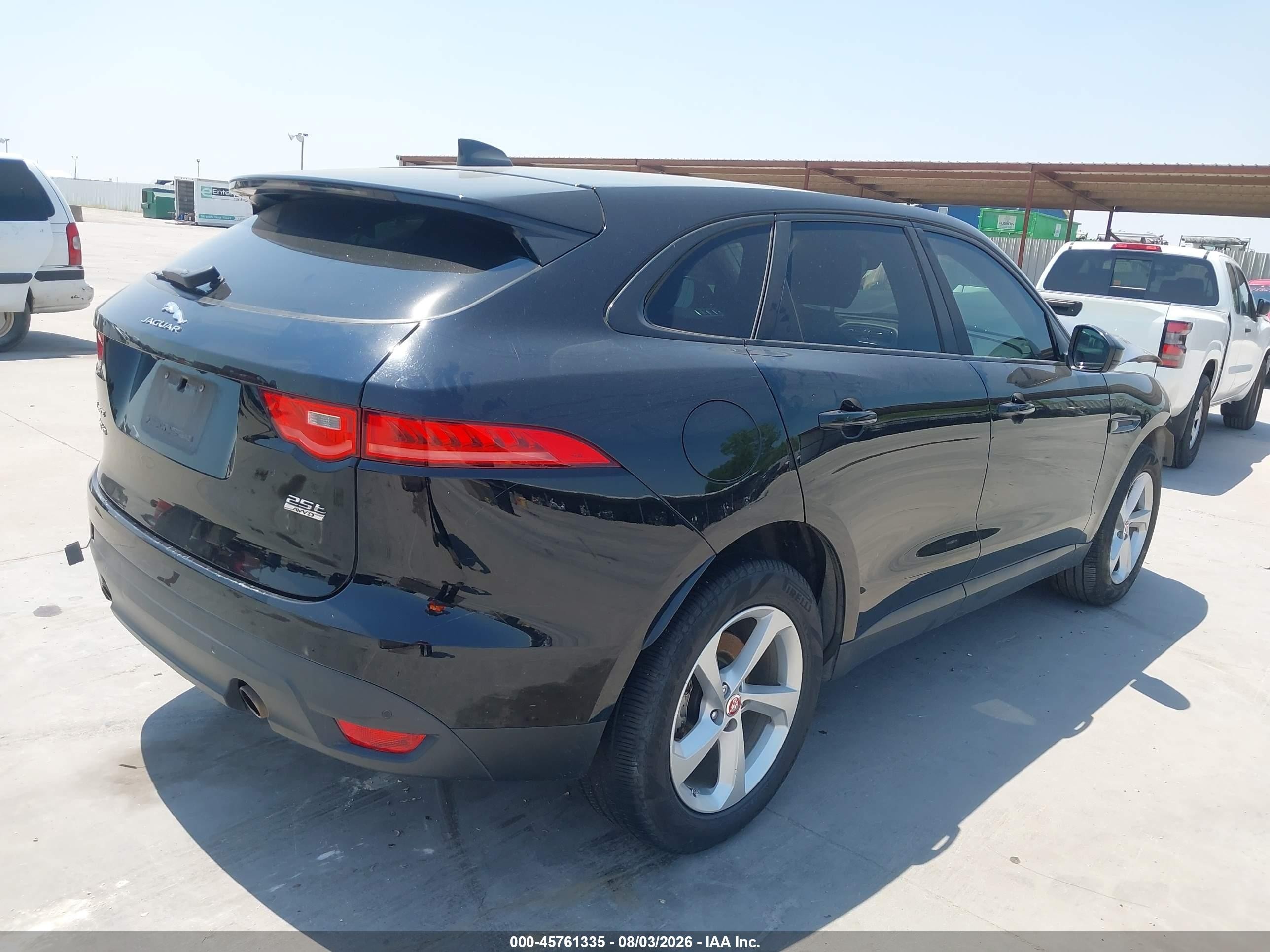 2020 Jaguar F-pace VIN SADCJ2FX1LA622037 IAAI salvage auction — Front End, Salvage (Texas), sold $3,275 on 2026-09-23 (photo 4)