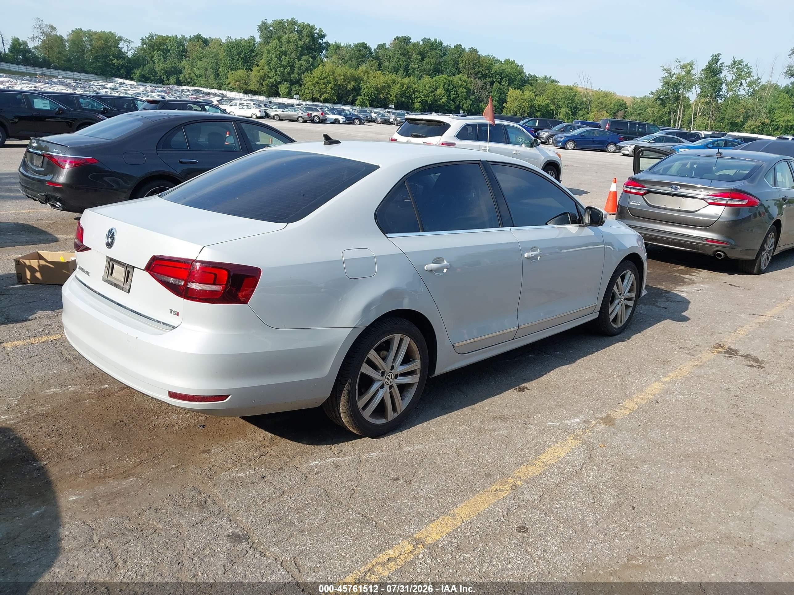 2017 Volkswagen Jetta VIN 3VWL17AJXHM259627 IAAI salvage auction — Unknown, Clear (Michigan), sold $3,025 on 2026-09-12 (photo 4)