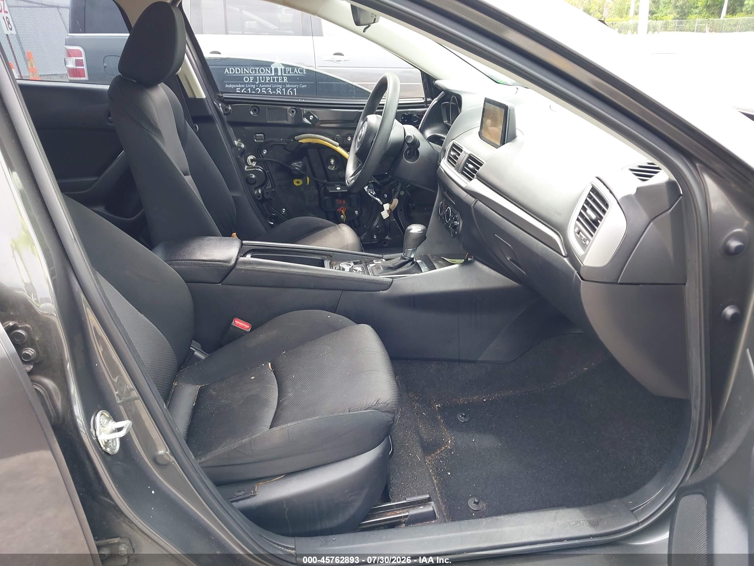 2018 Mazda 3 VIN 3MZBN1U7XJM161443 IAAI salvage auction — Front End, Rebuildable (Florida), sold $2,000 on 2026-10-10 (photo 5)