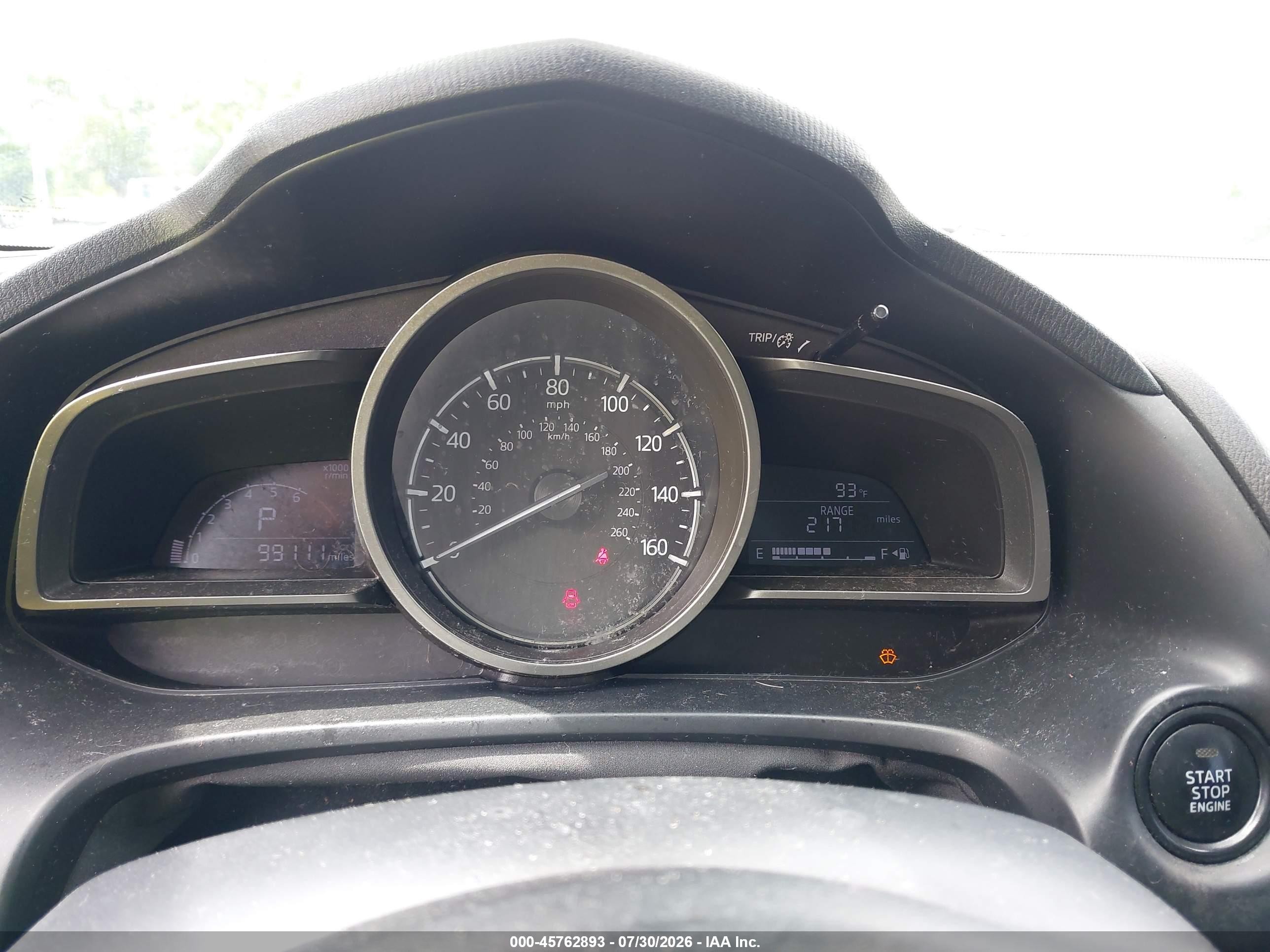 2018 Mazda 3 VIN 3MZBN1U7XJM161443 IAAI salvage auction — Front End, Rebuildable (Florida), sold $2,000 on 2026-10-10 (photo 7)
