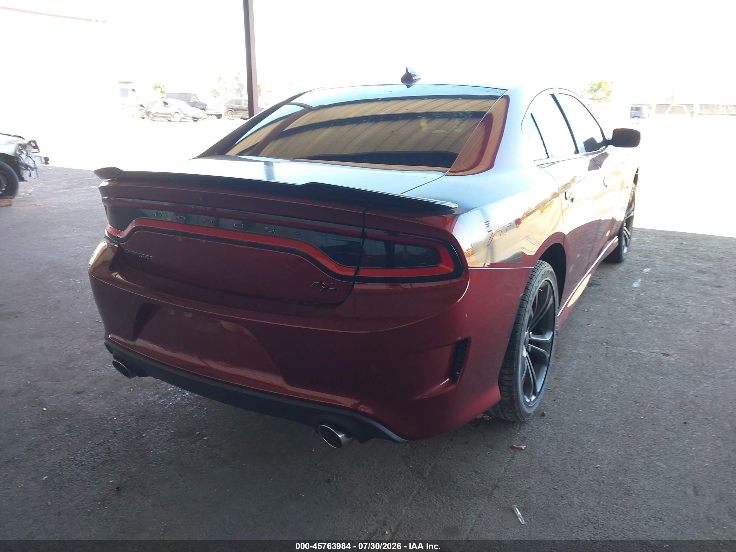 2021 Dodge Charger VIN 2C3CDXCT6MH594907 IAAI salvage auction — Unknown, Salvage (California), sold $6,500 on 2026-09-06 (photo 4)