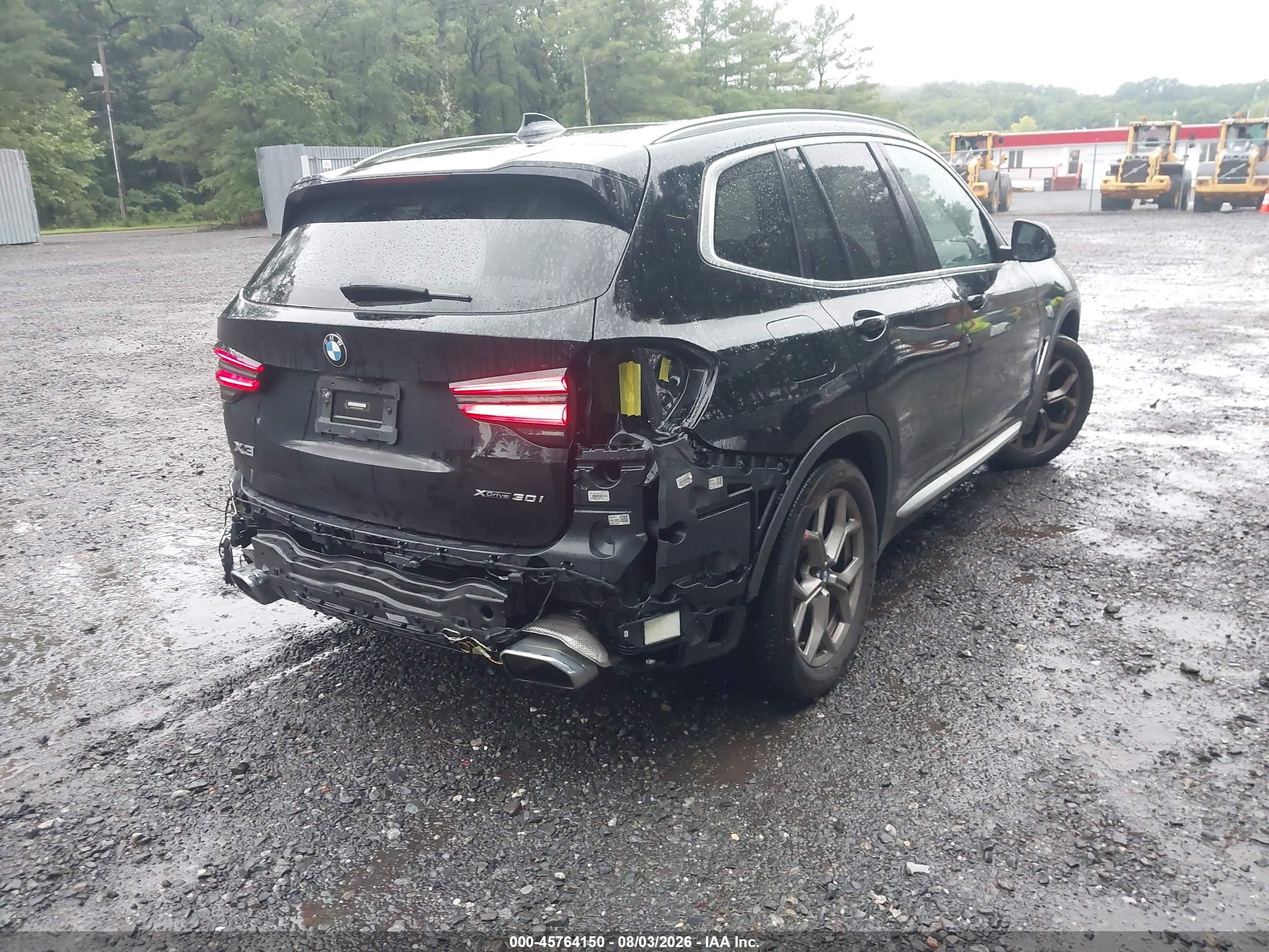 2022 BMW X3 VIN 5UX53DP08N9J50689 IAAI salvage auction — Rear End, Salvage (New Jersey), sold $12,500 on 2026-09-05 (photo 4)