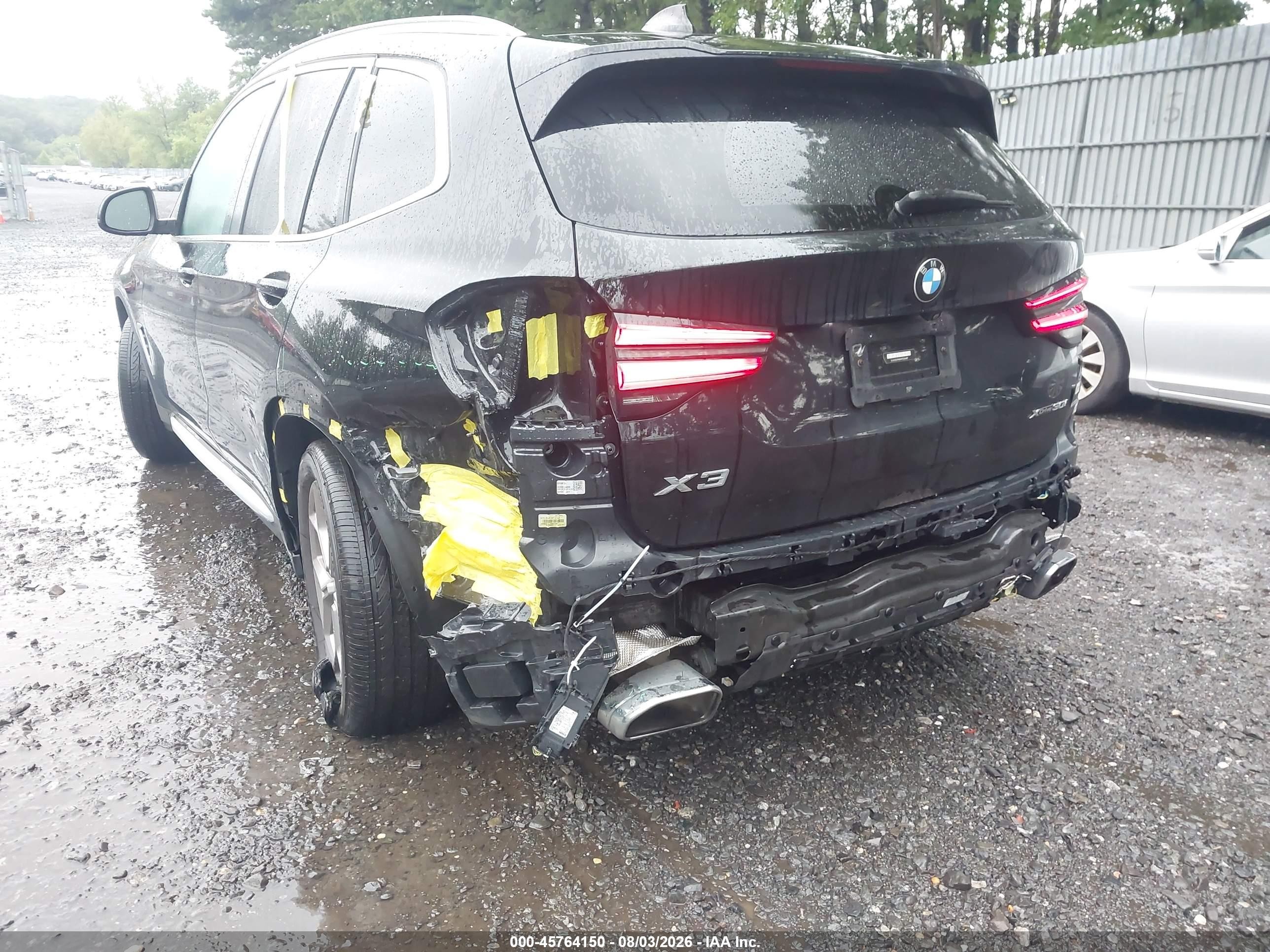 2022 BMW X3 VIN 5UX53DP08N9J50689 IAAI salvage auction — Rear End, Salvage (New Jersey), sold $12,500 on 2026-09-05 (photo 6)