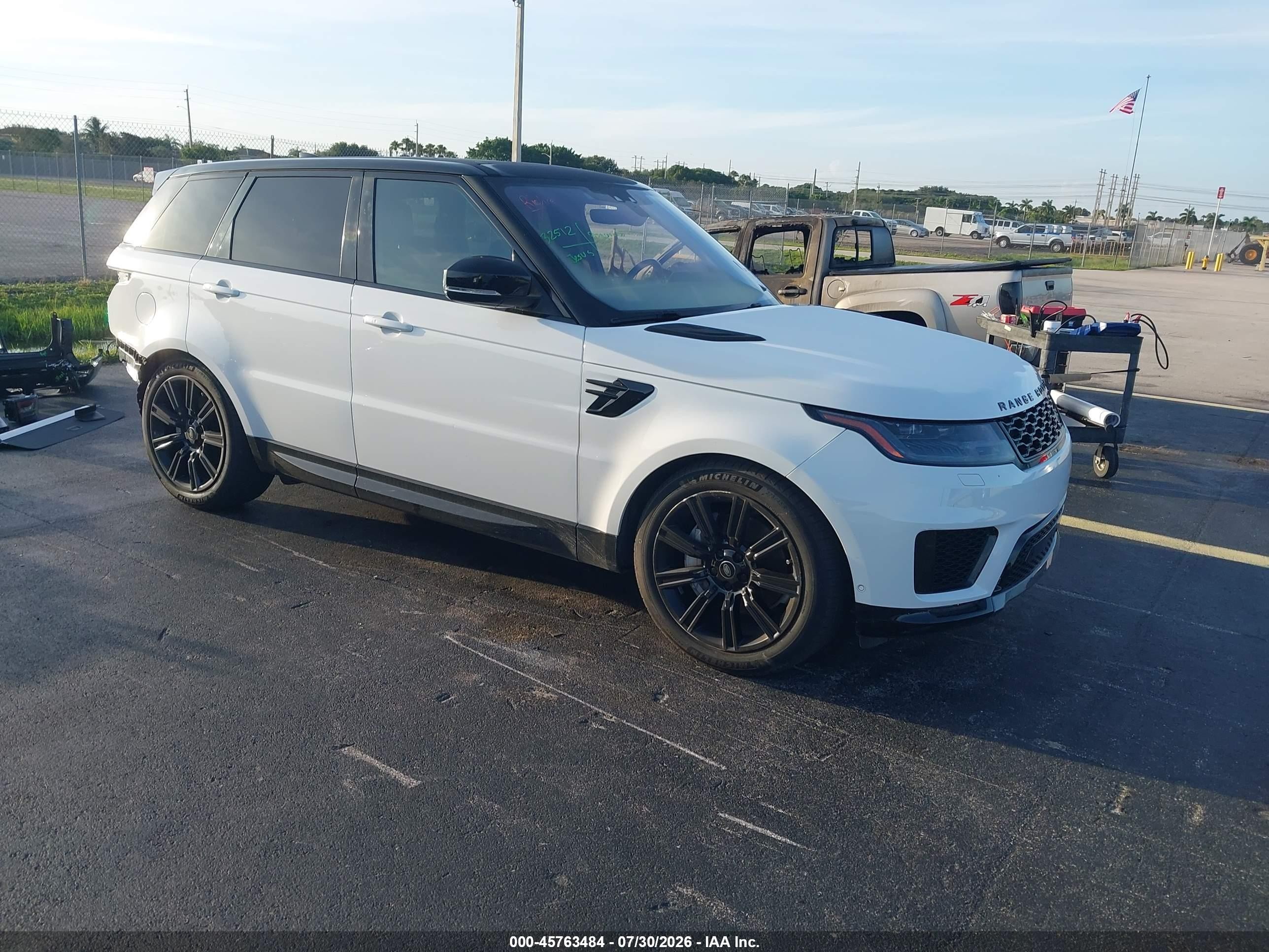 2021 Land Rover Range Rover Sport VIN SALWR2SU4MA763353 — IAAI salvage auction photo