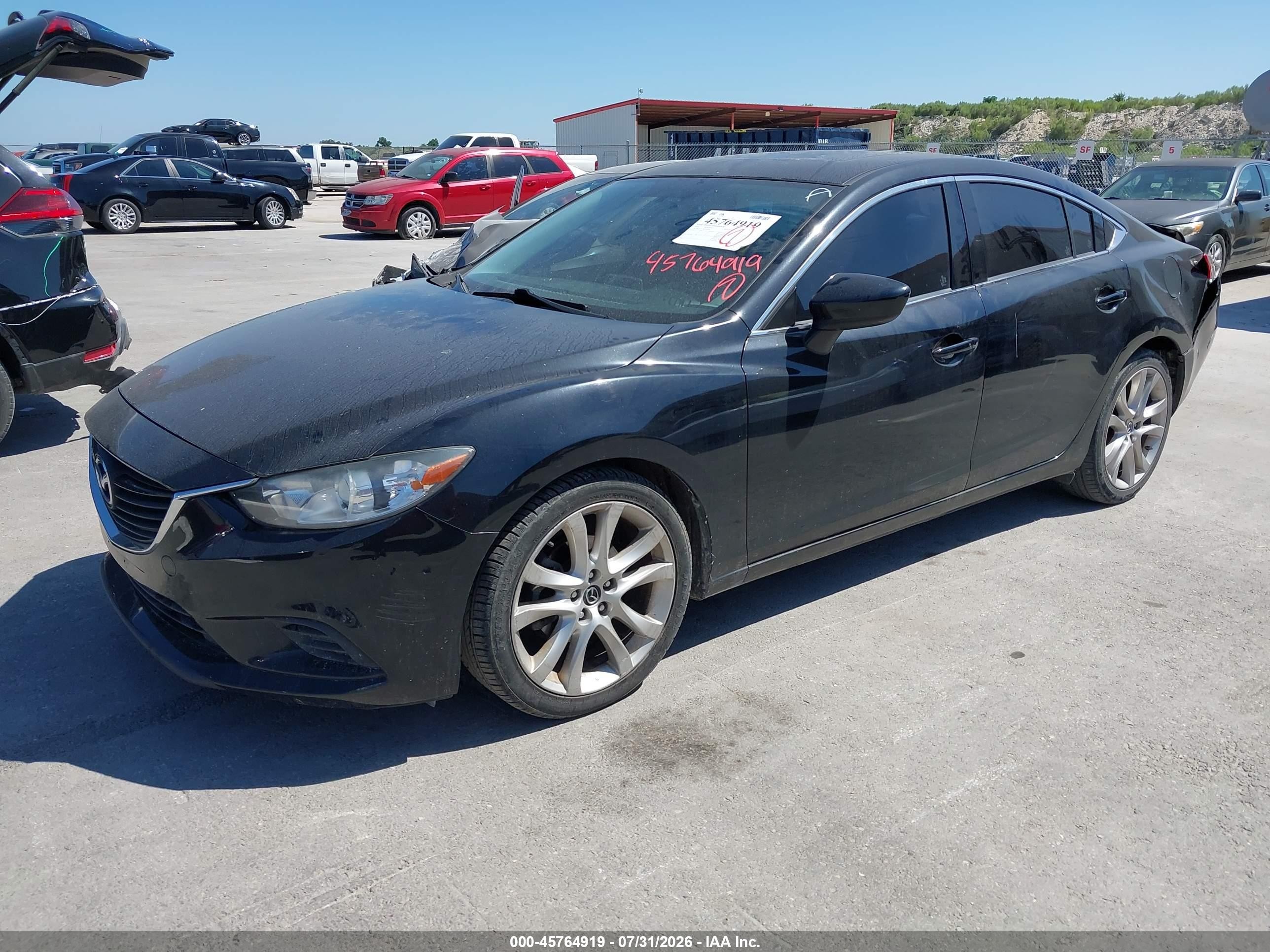 2016 Mazda 6 VIN JM1GJ1V58G1465040 IAAI salvage auction — Rear End, Original (Texas), sold $2,450 on 2026-09-02 (photo 2)