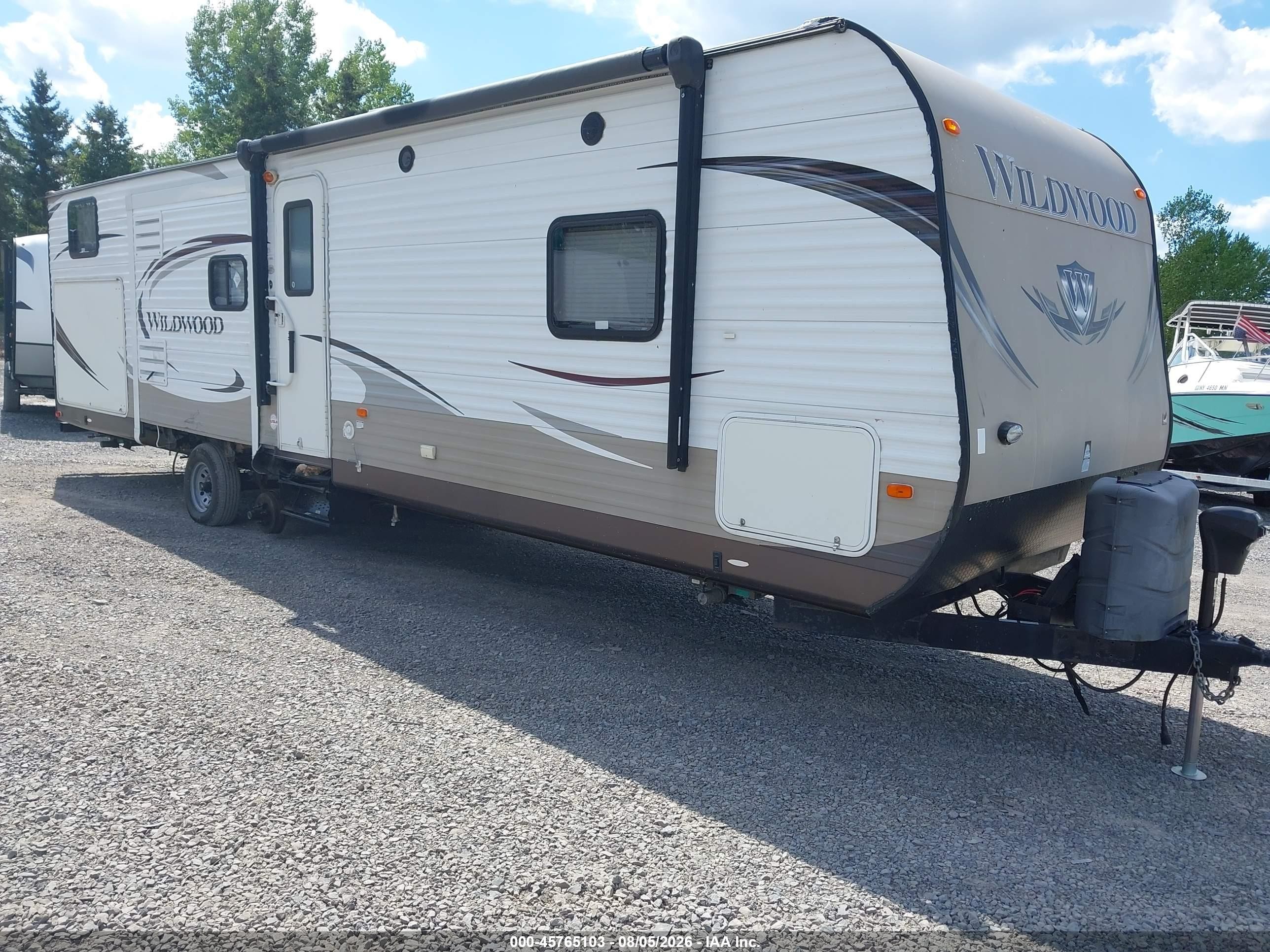 2014 Wildwood Wildwood VIN 4X4TWDG20EA253180 IAAI salvage auction — Top/Roof, Mv-907A (New York), sold $125 on 2026-09-09 (photo 1)
