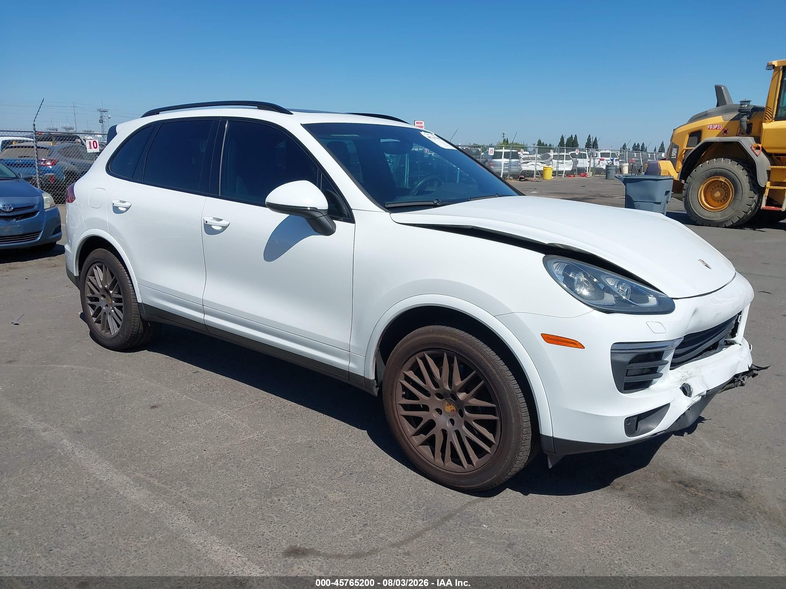 2018 Porsche Cayenne VIN WP1AA2A24JKA02030 IAAI salvage auction — Front End, Salvage (California), sold $7,950 on 2026-09-02 (photo 1)