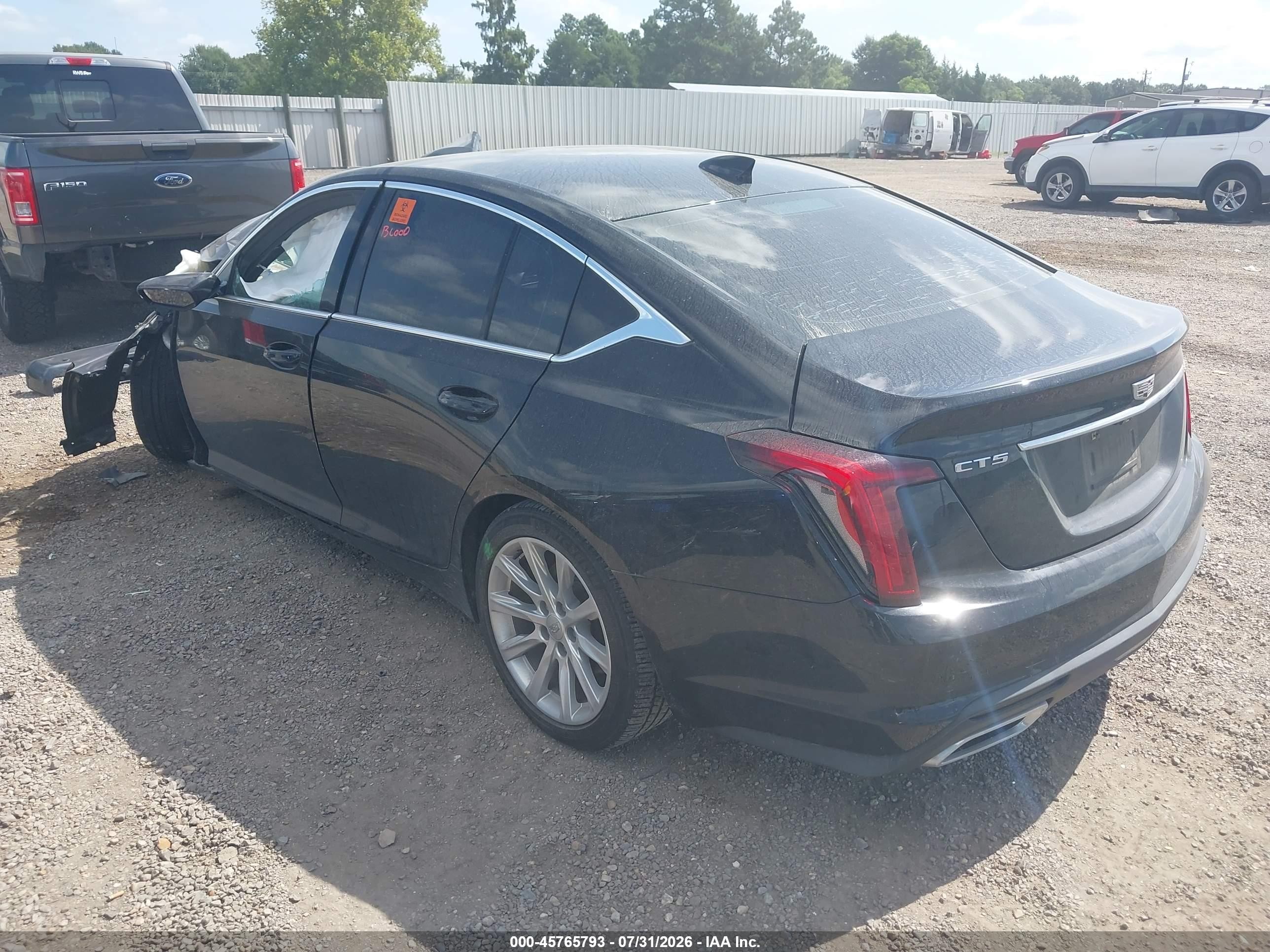 2020 Cadillac Ct5 VIN 1G6DM5RK6L0151214 IAAI salvage auction — Front End, Wait Title, sold $875 on 2026-09-20 (photo 3)
