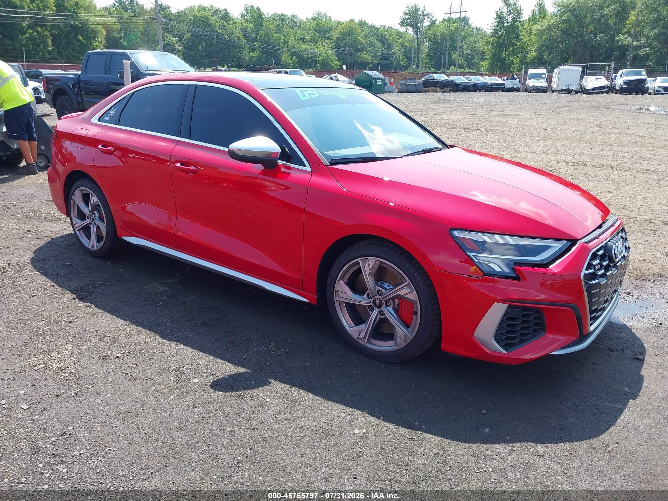 2023 Audi S3 VIN WAUH3DGY6PA029386 — IAAI salvage auction photo