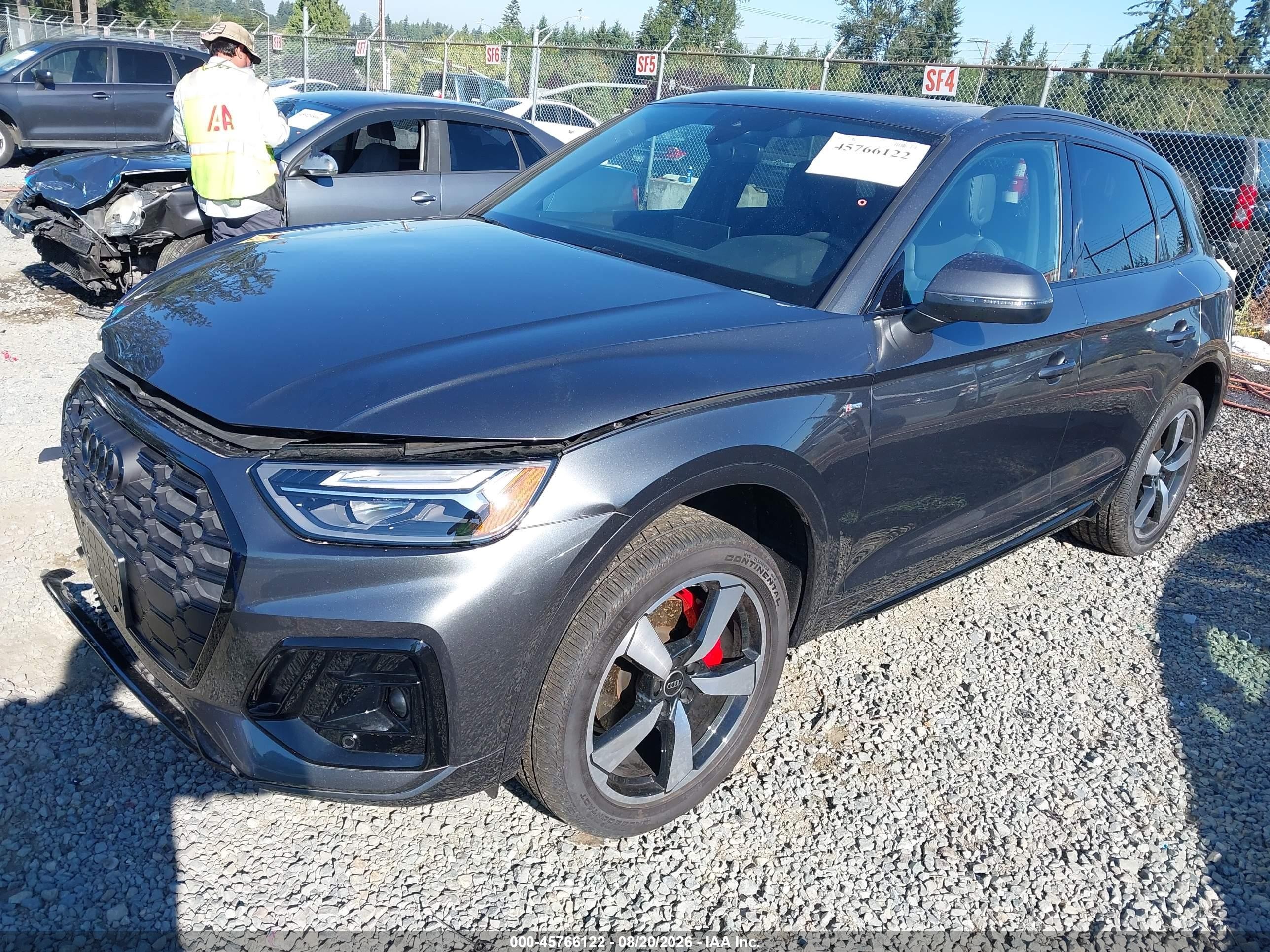 2024 Audi Q5 VIN WA1EAAFYXR2065116 IAAI salvage auction — Front End, Bill Of Sale (Washington), sold $21,500 on 2026-08-30 (photo 2)