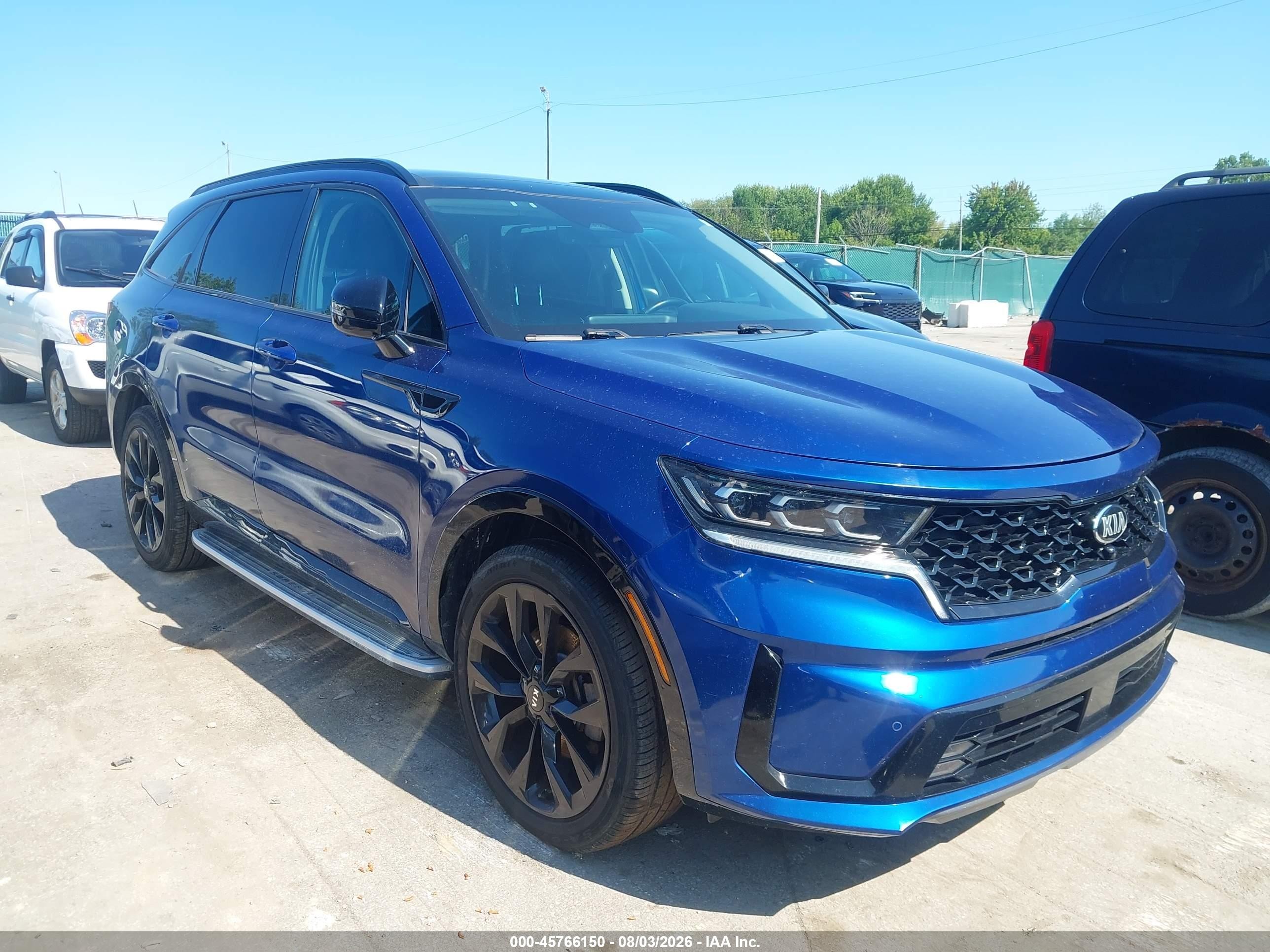 2021 Kia Sorento VIN 5XYRK4LF9MG037010 — IAAI salvage auction photo