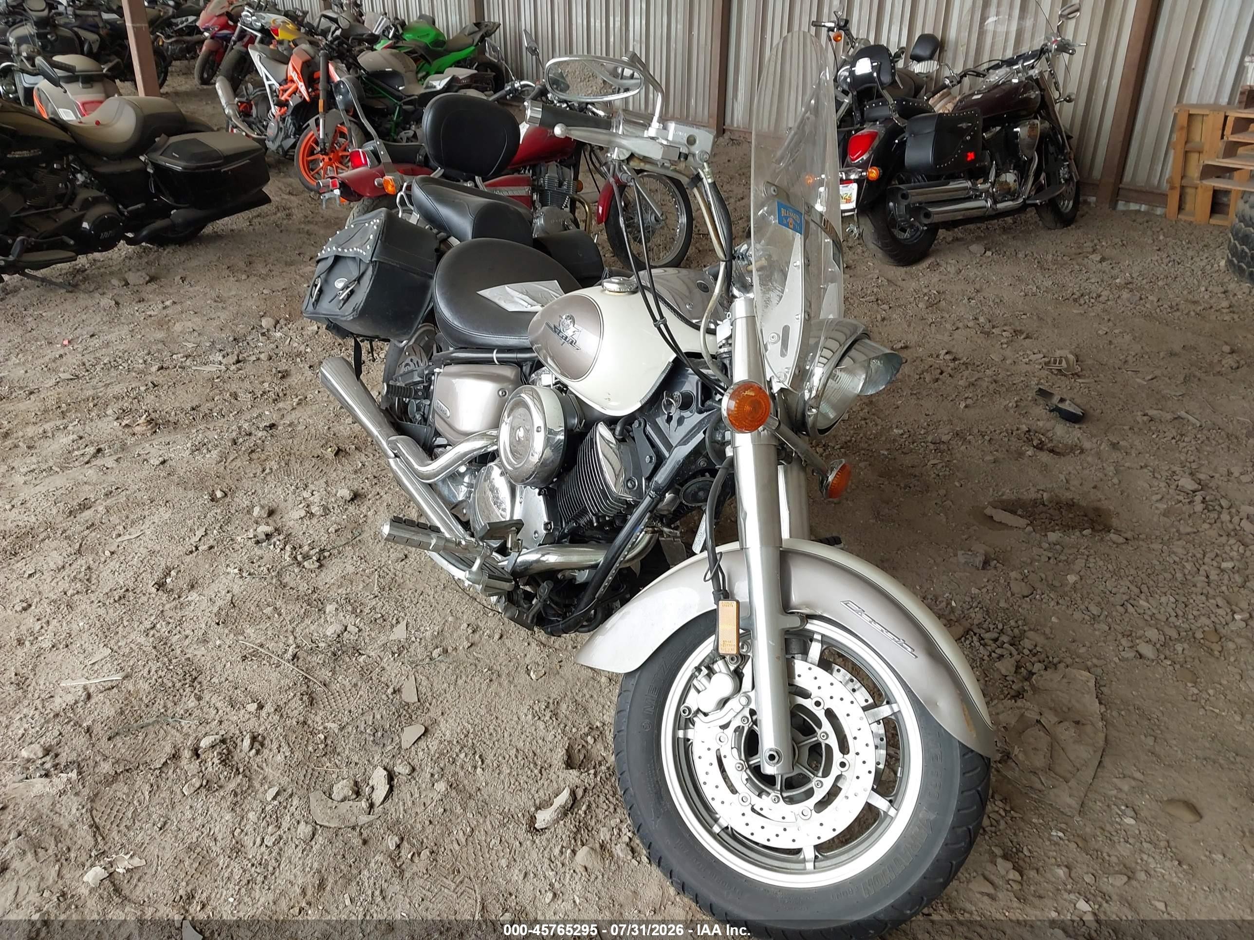 2003 Yamaha Xvs1100 VIN JYAVP11E23A046649 IAAI salvage auction — Unknown, Clear (Michigan), sold $350 on 2026-09-09 (photo 1)