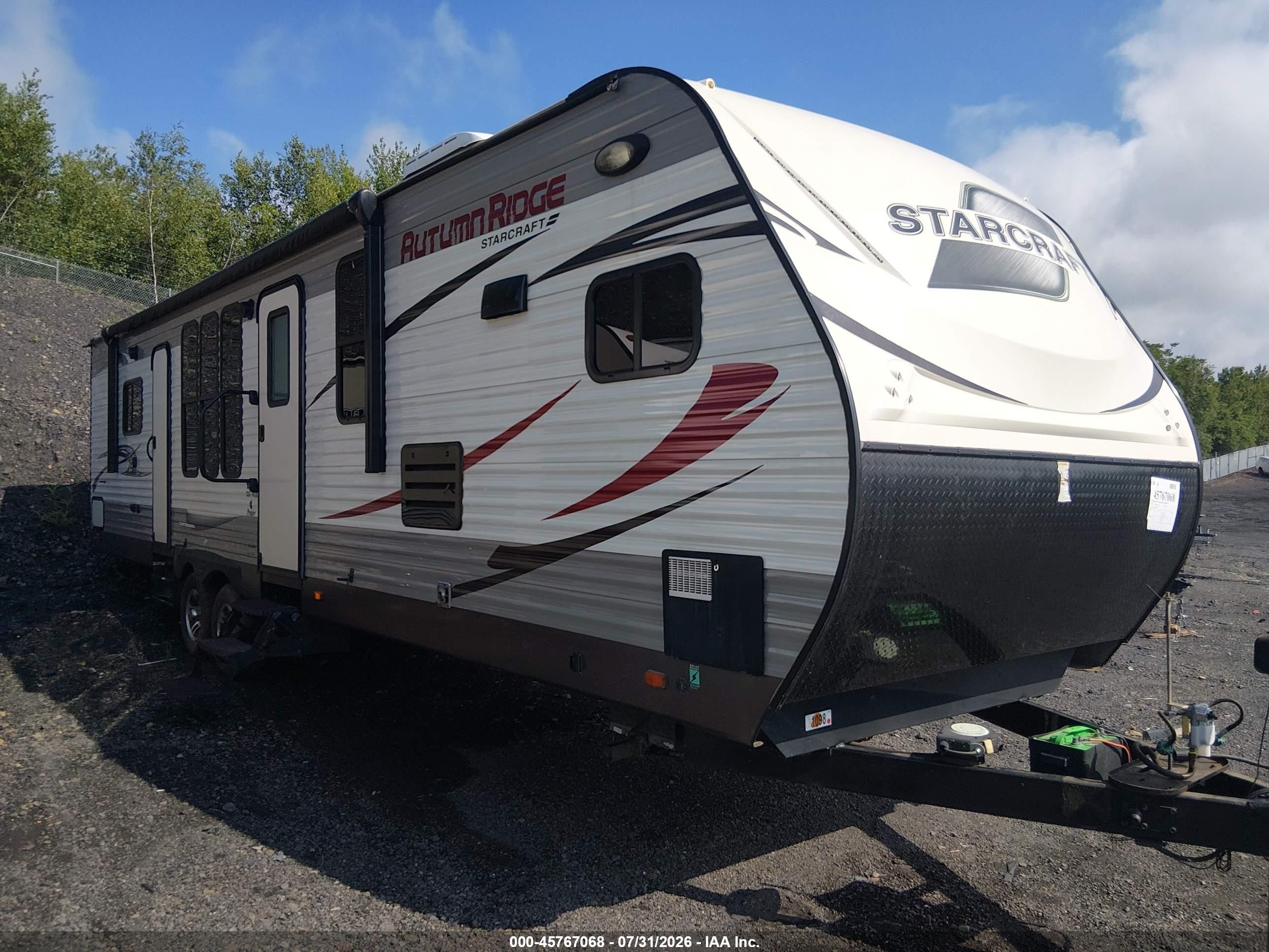 2017 Starcraft Other VIN 1SABS0BU7H2885052 IAAI salvage auction — Top/Roof, Salvage (Pennsylvania), sold $2,800 on 2026-09-16 (photo 1)
