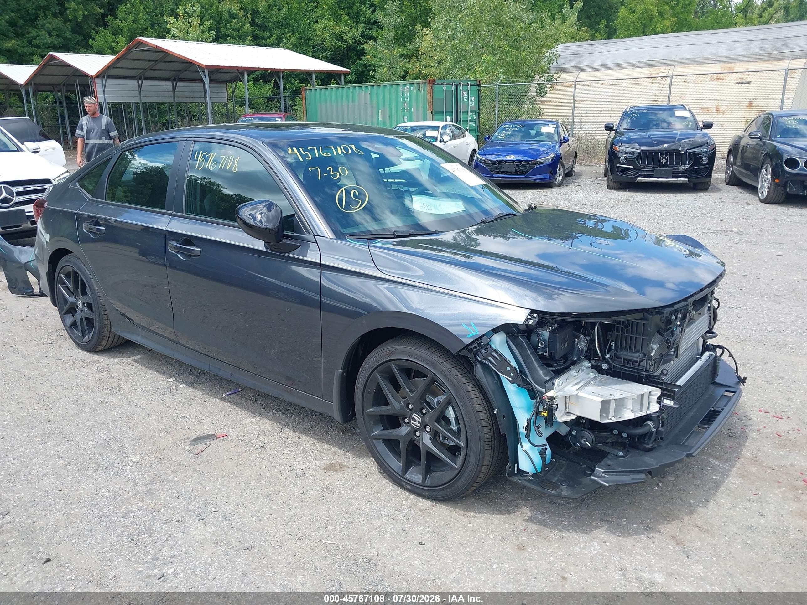 2026 Honda Civic Hybrid VIN 2HGFE4F80TH346289 — IAAI salvage auction photo