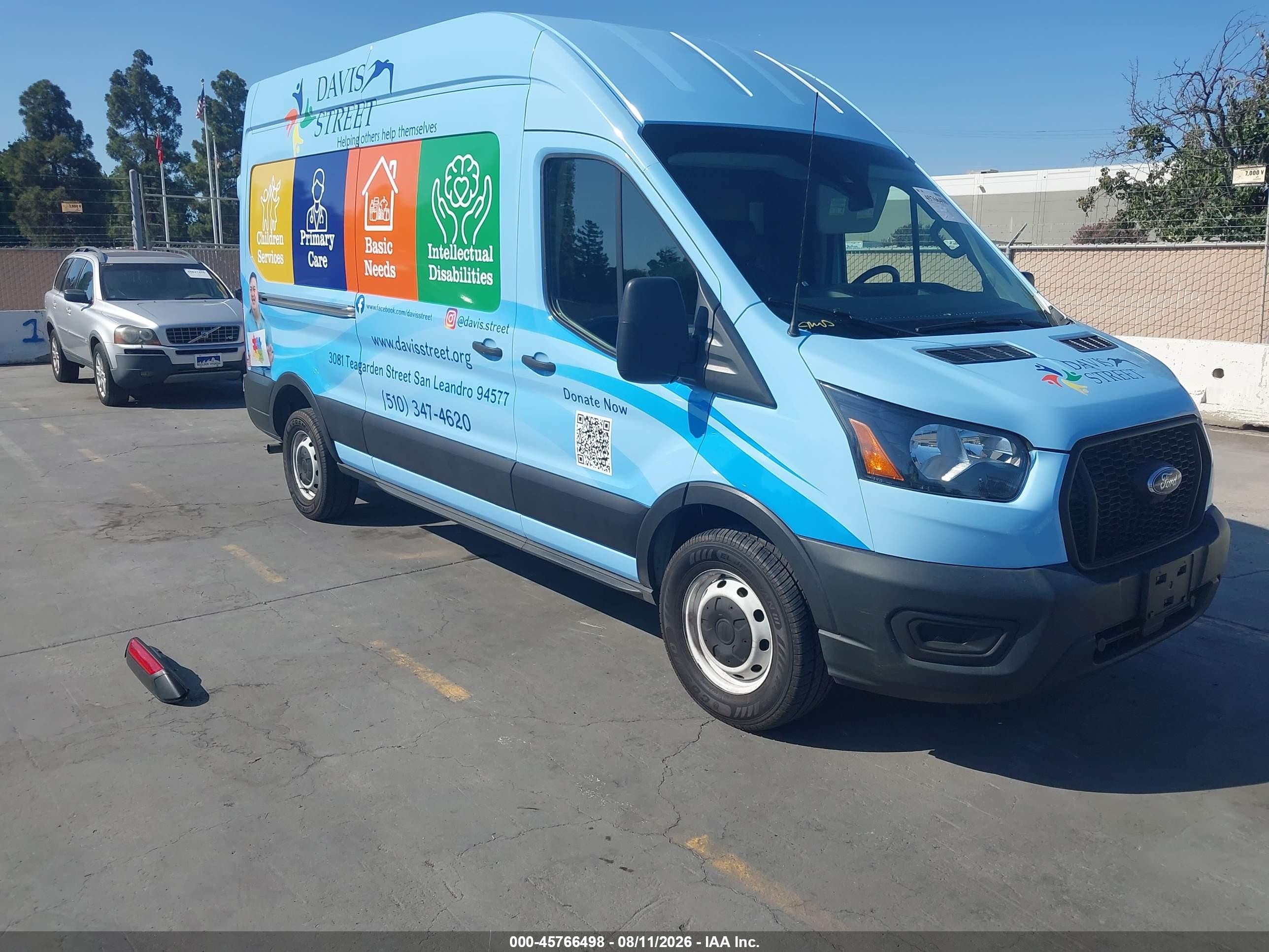 2021 Ford Transit-250 VIN 1FTBR1X85MKA08606 — IAAI salvage auction photo