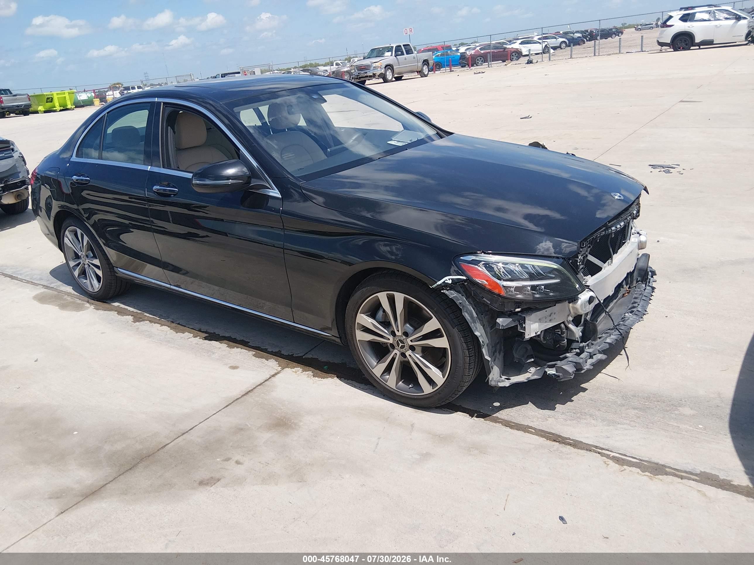 2021 Mercedes-Benz C-Class VIN W1KWF8DB8MR612344 — IAAI salvage auction photo