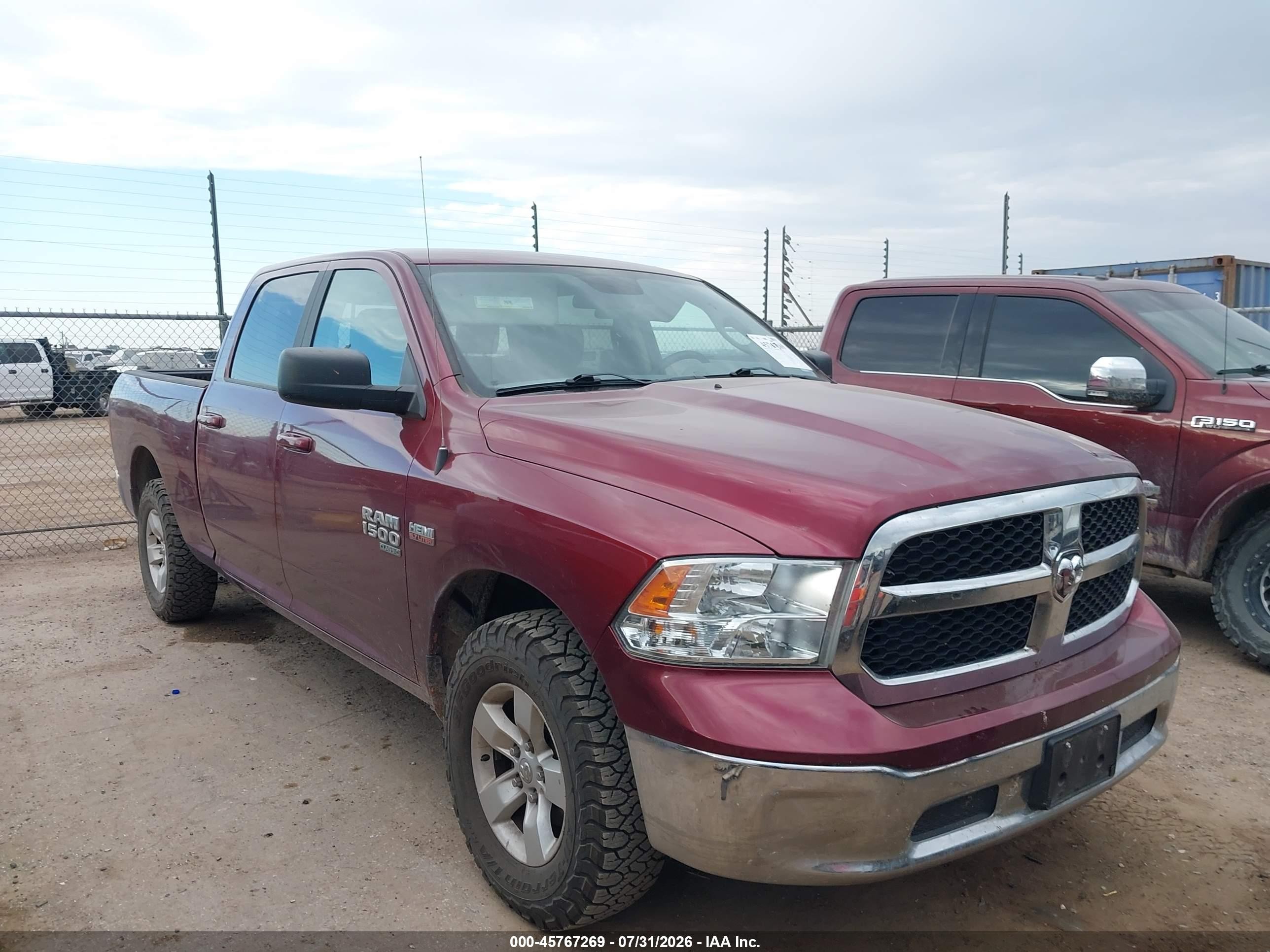 2020 Ram 1500 VIN 1C6RR7TT9LS106605 IAAI salvage auction — Side, Original (Texas), sold $6,300 on 2026-09-30 (photo 1)