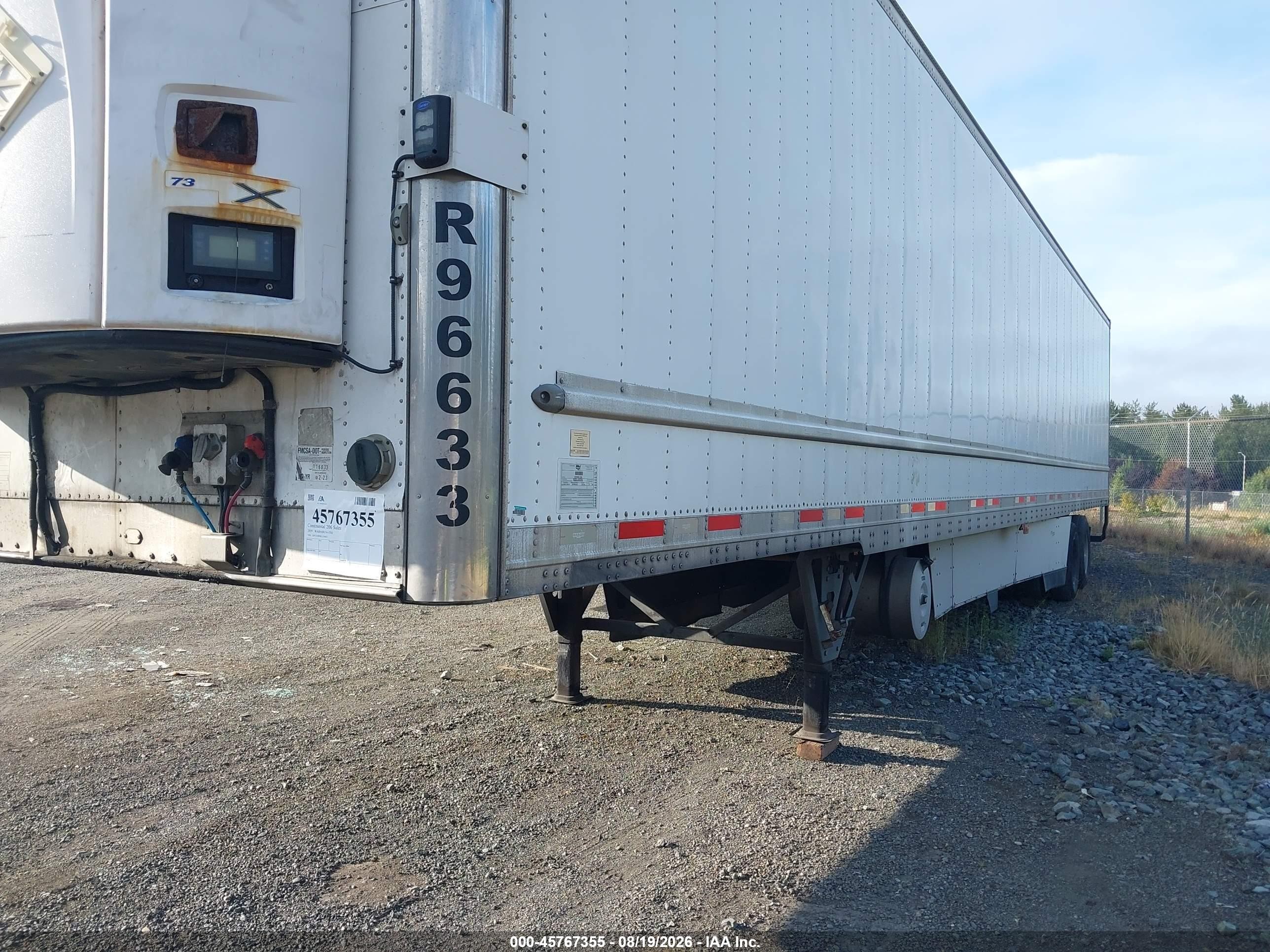 2019 Wabash National Corp Wabash National Corp VIN 1JJV532B3KL116633 IAAI salvage auction — Side, Clear (Washington), sold $9,600 on 2026-09-09 (photo 2)