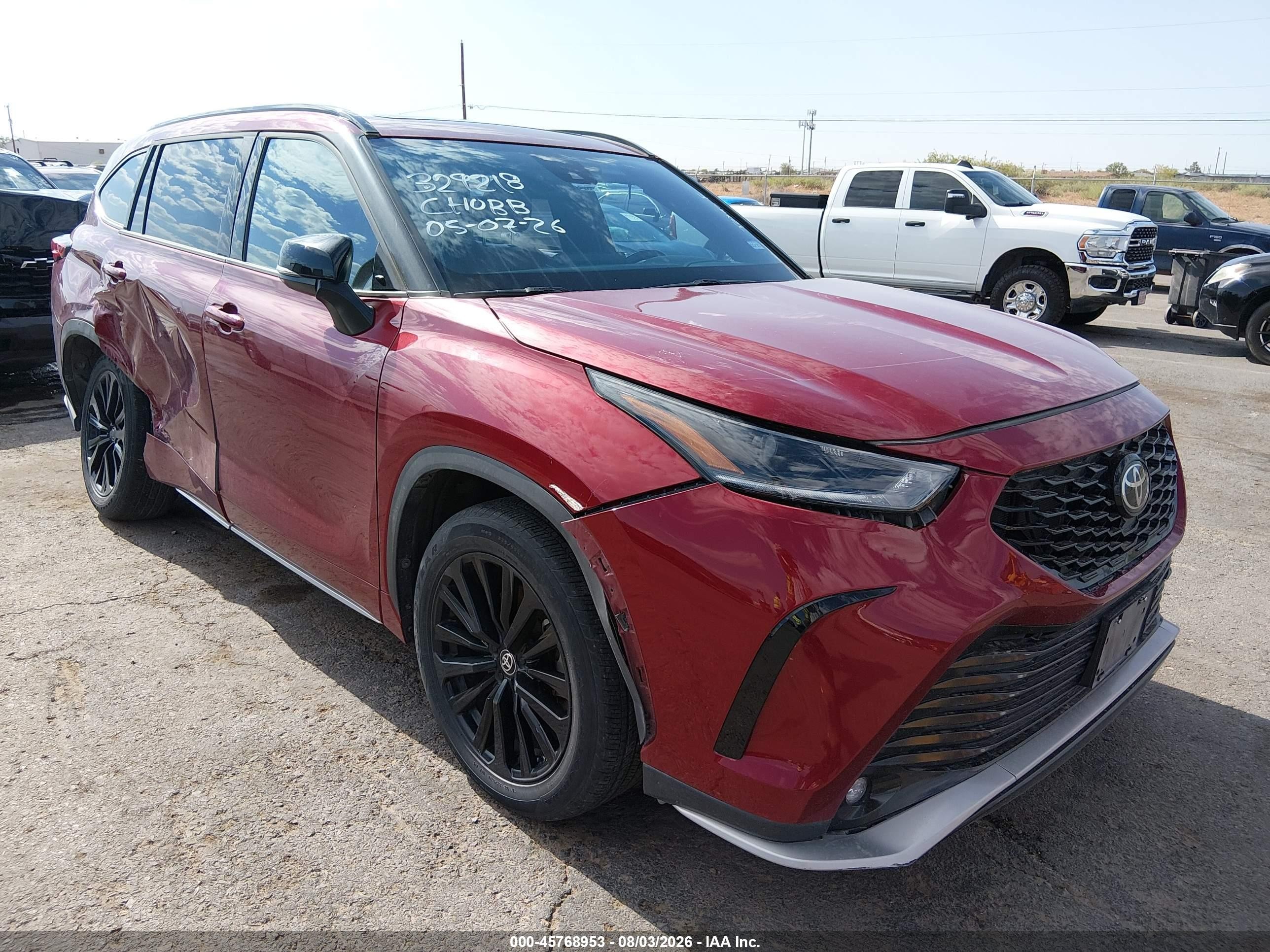 2023 Toyota Highlander VIN 5TDKDRAH6PS028656 — IAAI salvage auction photo