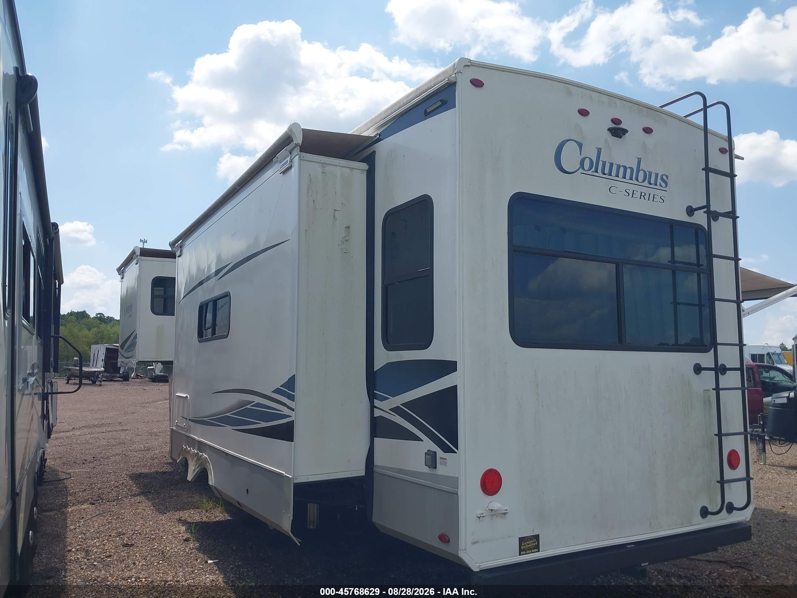 2022 Forest River Columbus VIN 4X4FCMF22N6013641 IAAI salvage auction — Unknown, Salvage (Alabama), sold $11,750 on 2026-09-30 (photo 3)