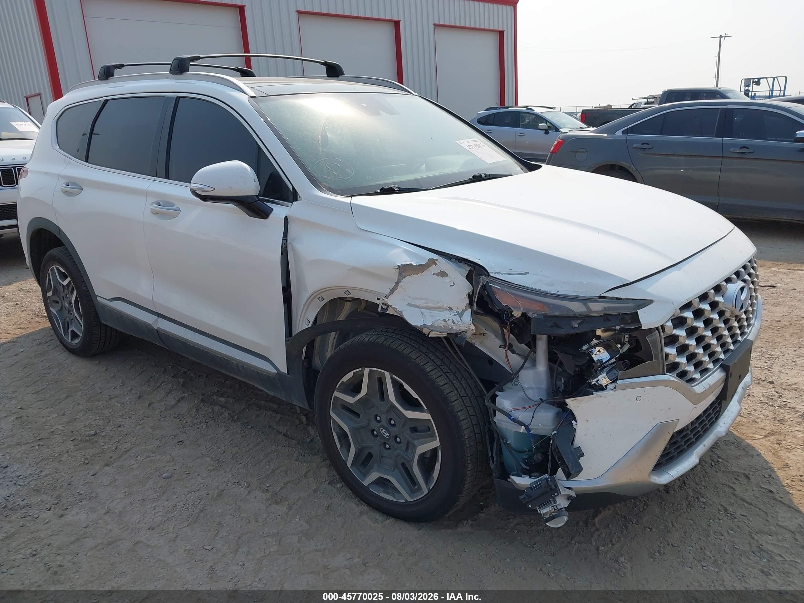 2022 Hyundai Santa Fe Hybrid VIN KM8S5DA16NU036506 — IAAI salvage auction photo