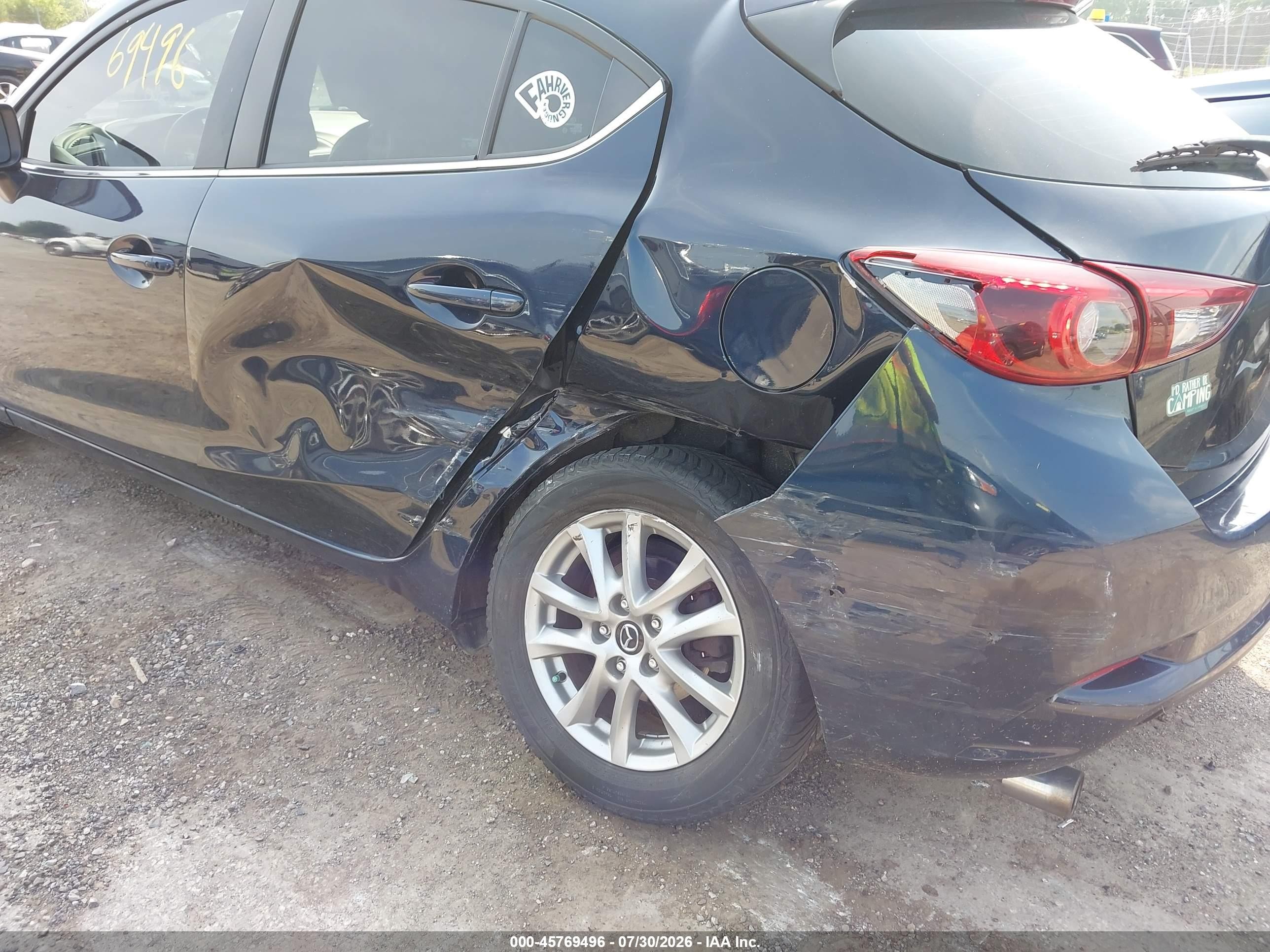 2018 Mazda 3 VIN 3MZBN1M3XJM162640 IAAI salvage auction — Rear End, Clear (Wisconsin), sold $1,650 on 2026-09-03 (photo 6)