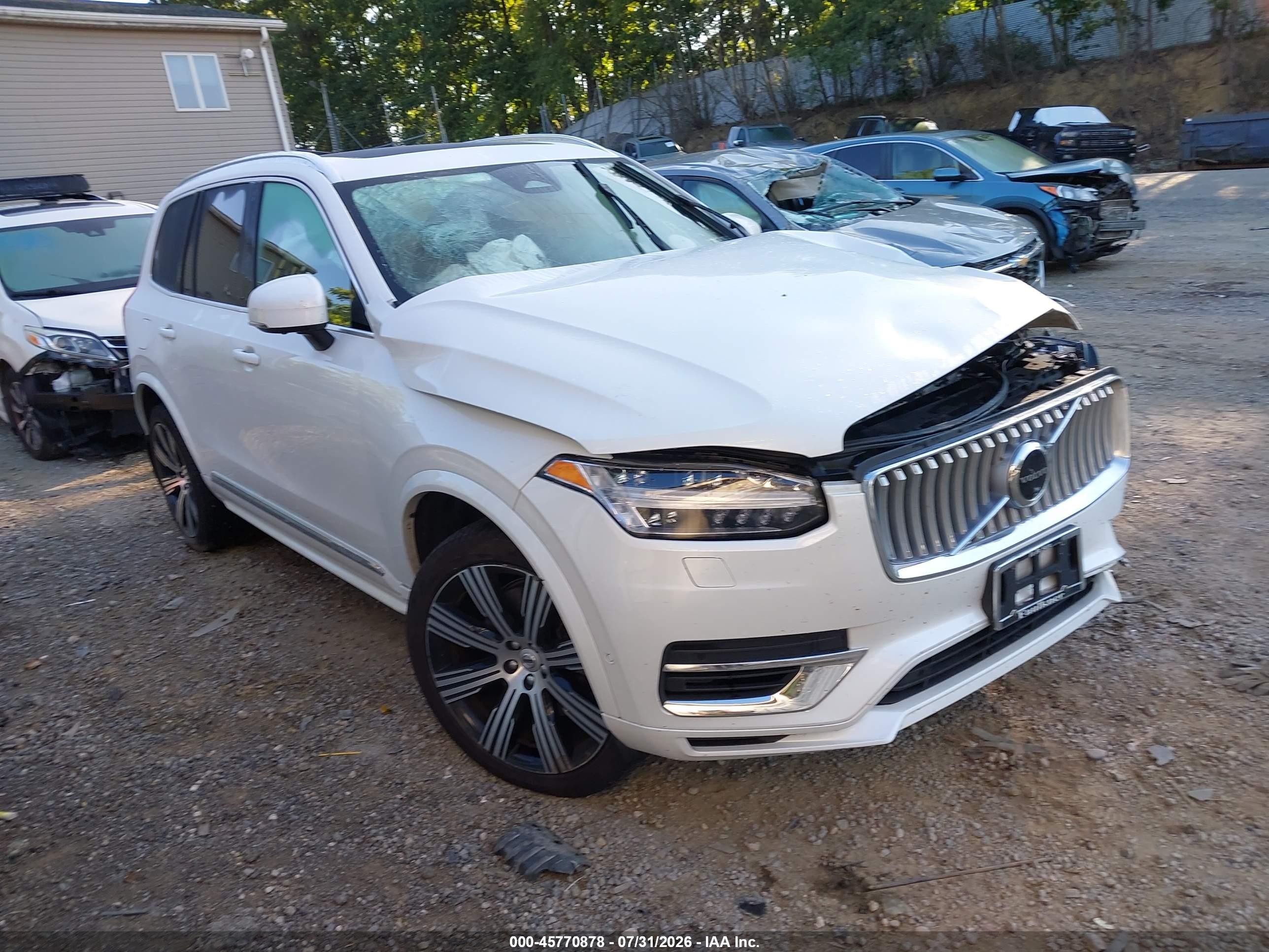 2024 Volvo XC90 Recharge VIN YV4H60CF5R1171963 IAAI salvage auction — Front End, Salvage (Pennsylvania), sold $18,500 on 2026-09-16 (photo 1)