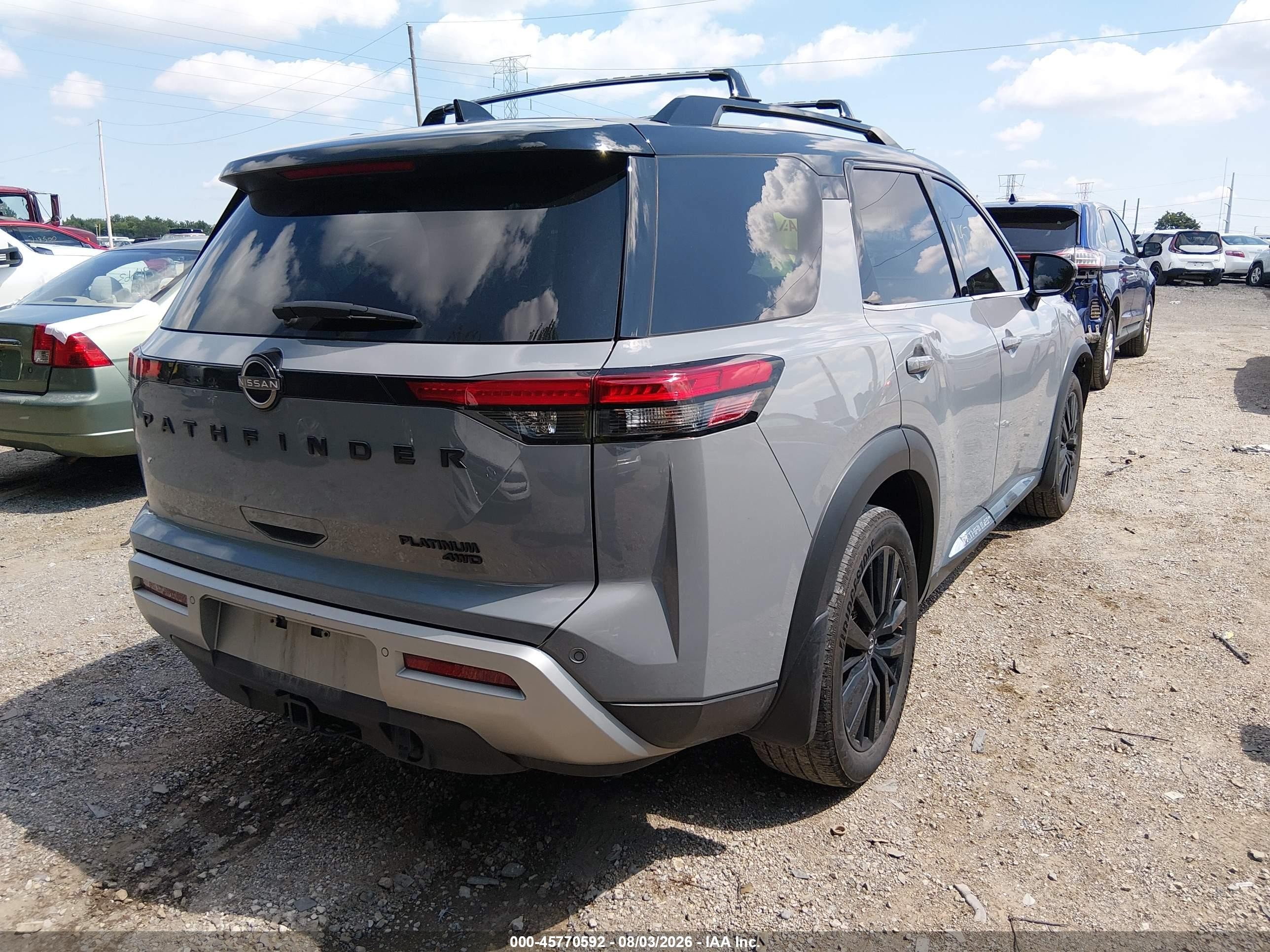 2023 Nissan Pathfinder VIN 5N1DR3DJ4PC234139 IAAI salvage auction — Unknown, Salvage (Indiana), sold $11,700 on 2026-10-02 (photo 4)