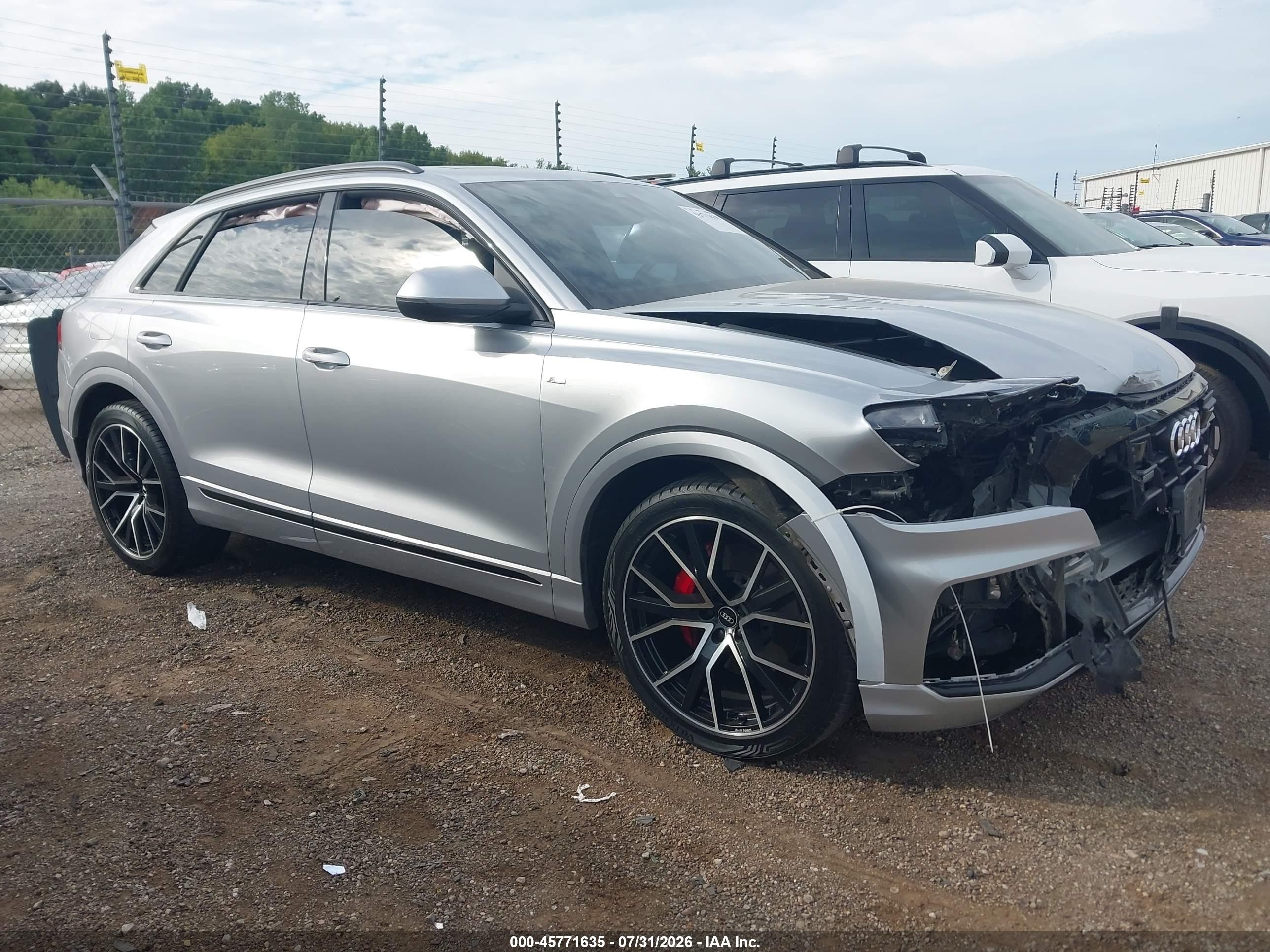 2021 Audi Q8 VIN WA1EVAF16MD037950 — IAAI salvage auction photo