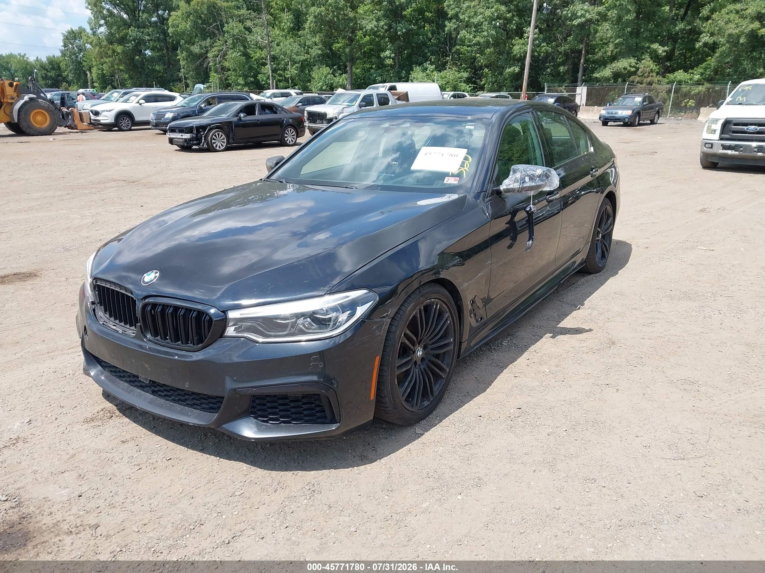 2018 BMW 5er VIN WBAJB9C59JB049453 IAAI salvage auction — Front End, Salvage - 75% Or Less (Maryland), sold $7,000 on 2026-09-09 (photo 2)