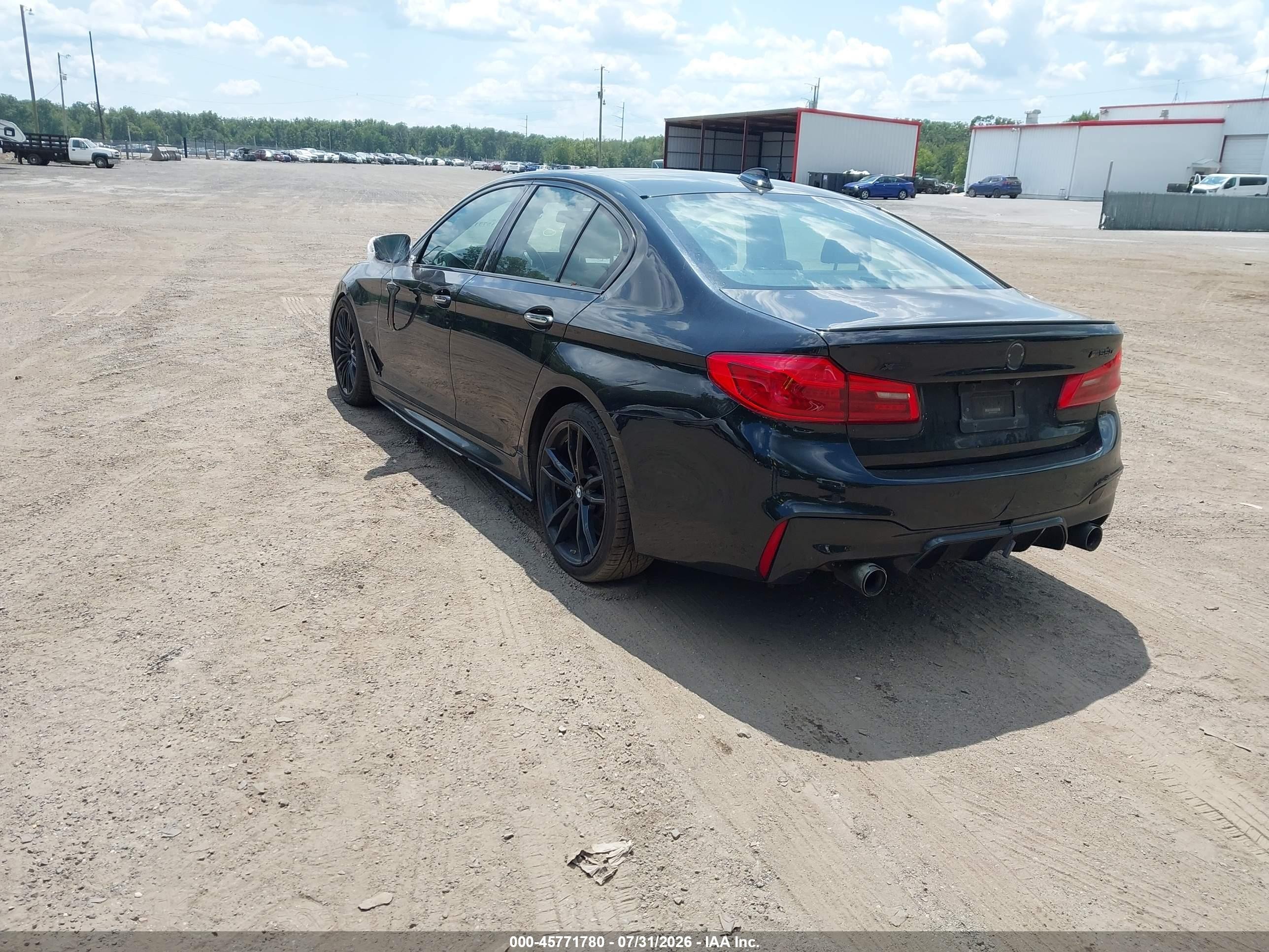 2018 BMW 5er VIN WBAJB9C59JB049453 IAAI salvage auction — Front End, Salvage - 75% Or Less (Maryland), sold $7,000 on 2026-09-09 (photo 3)