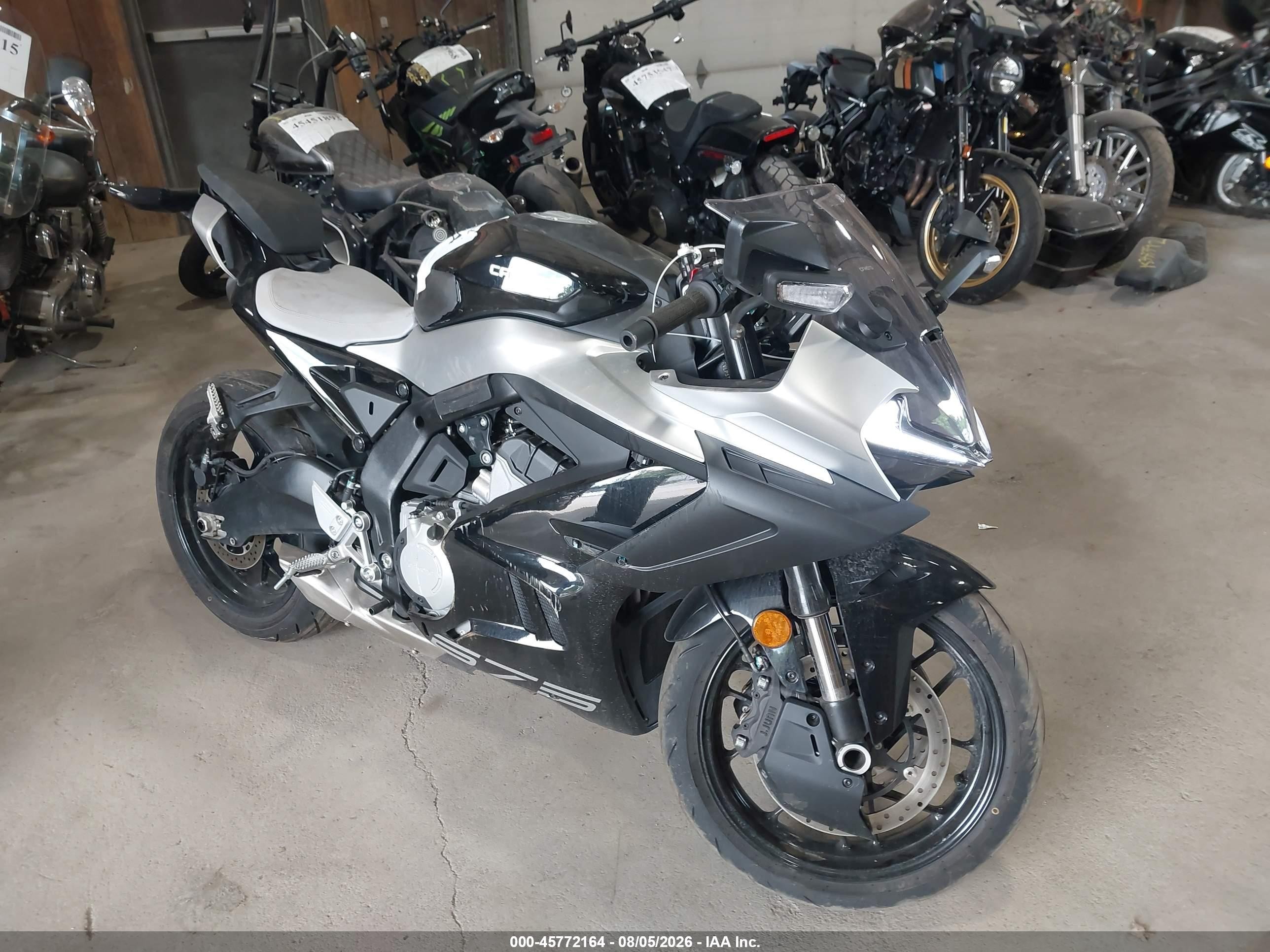 2026 Cf Moto 675ss VIN LCEPEVLP5T6003564 IAAI salvage auction — Side, Mv-907A (New York), sold $2,600 on 2026-09-22 (photo 1)