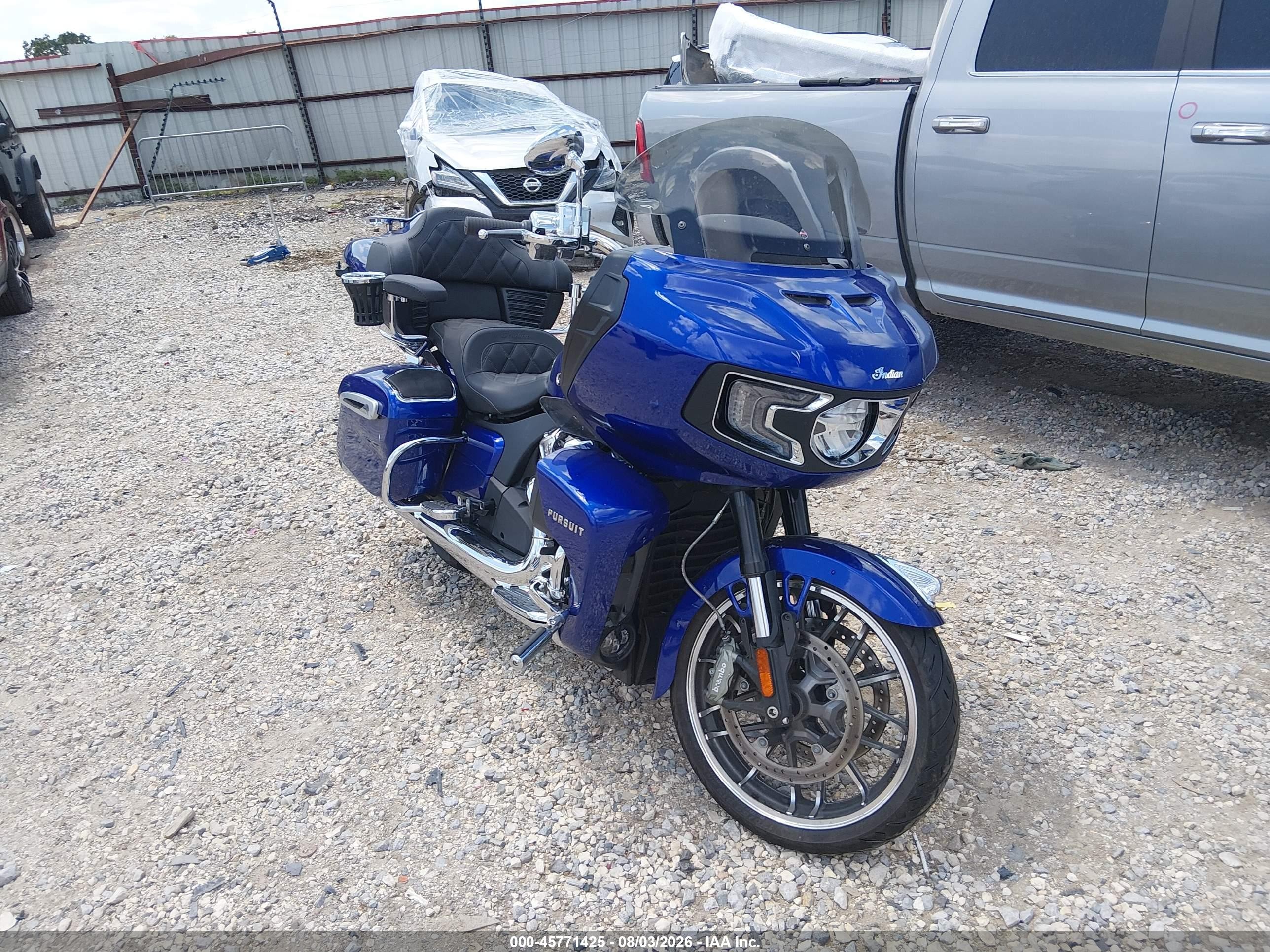2023 Indian Motorcycle Co. Pursuit VIN 56KLDHRR1P3423092 — IAAI salvage auction photo