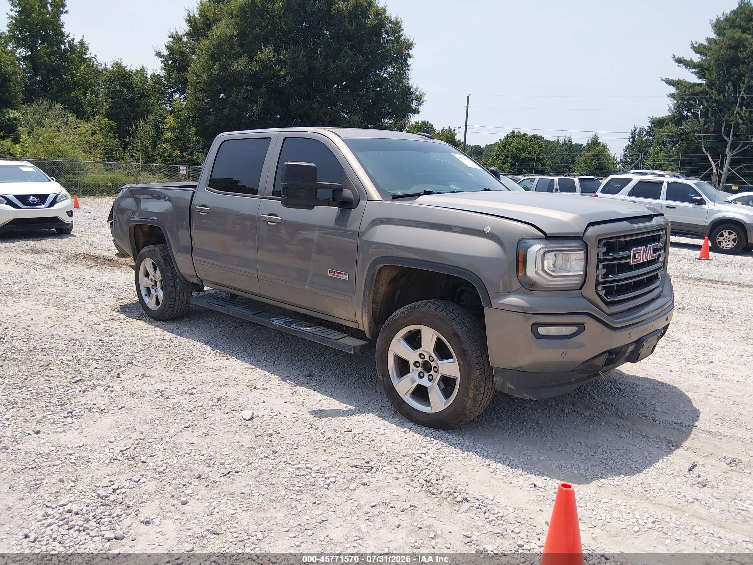 2017 GMC Sierra 1500 VIN 3GTU2NEC4HG293341 — IAAI salvage auction photo