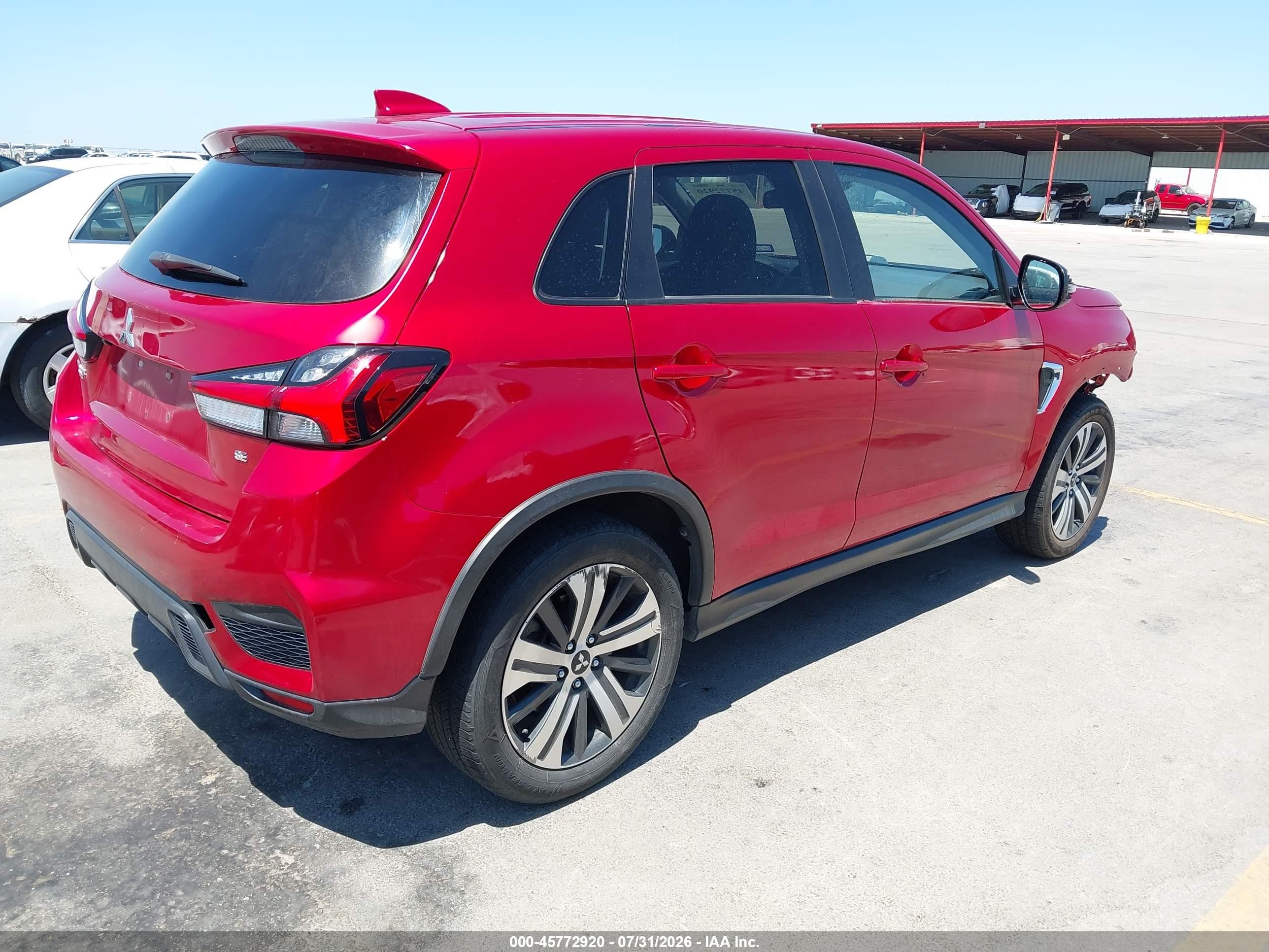 2021 Mitsubishi Outlander VIN JA4ARUAU4MU029576 IAAI salvage auction — Front End, Salvage (Texas), sold $3,700 on 2026-09-14 (photo 4)