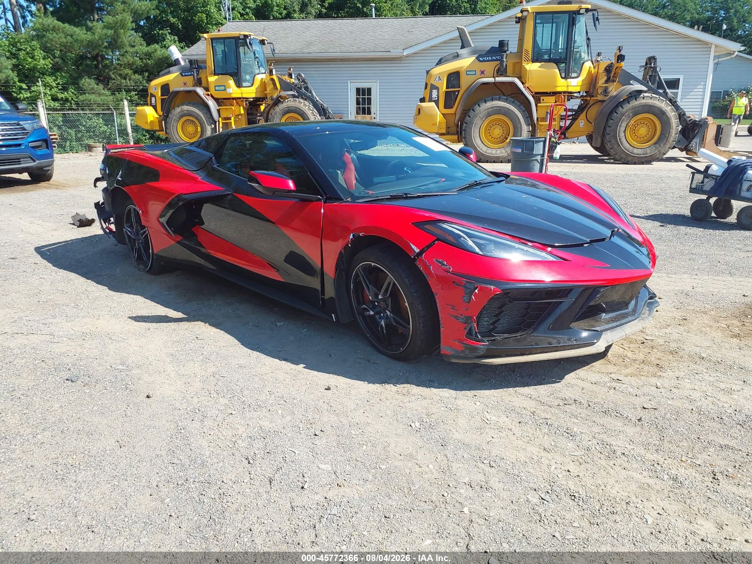 2021 Chevrolet Corvette Stingray VIN 1G1YB3D4XM5109885 — IAAI salvage auction photo