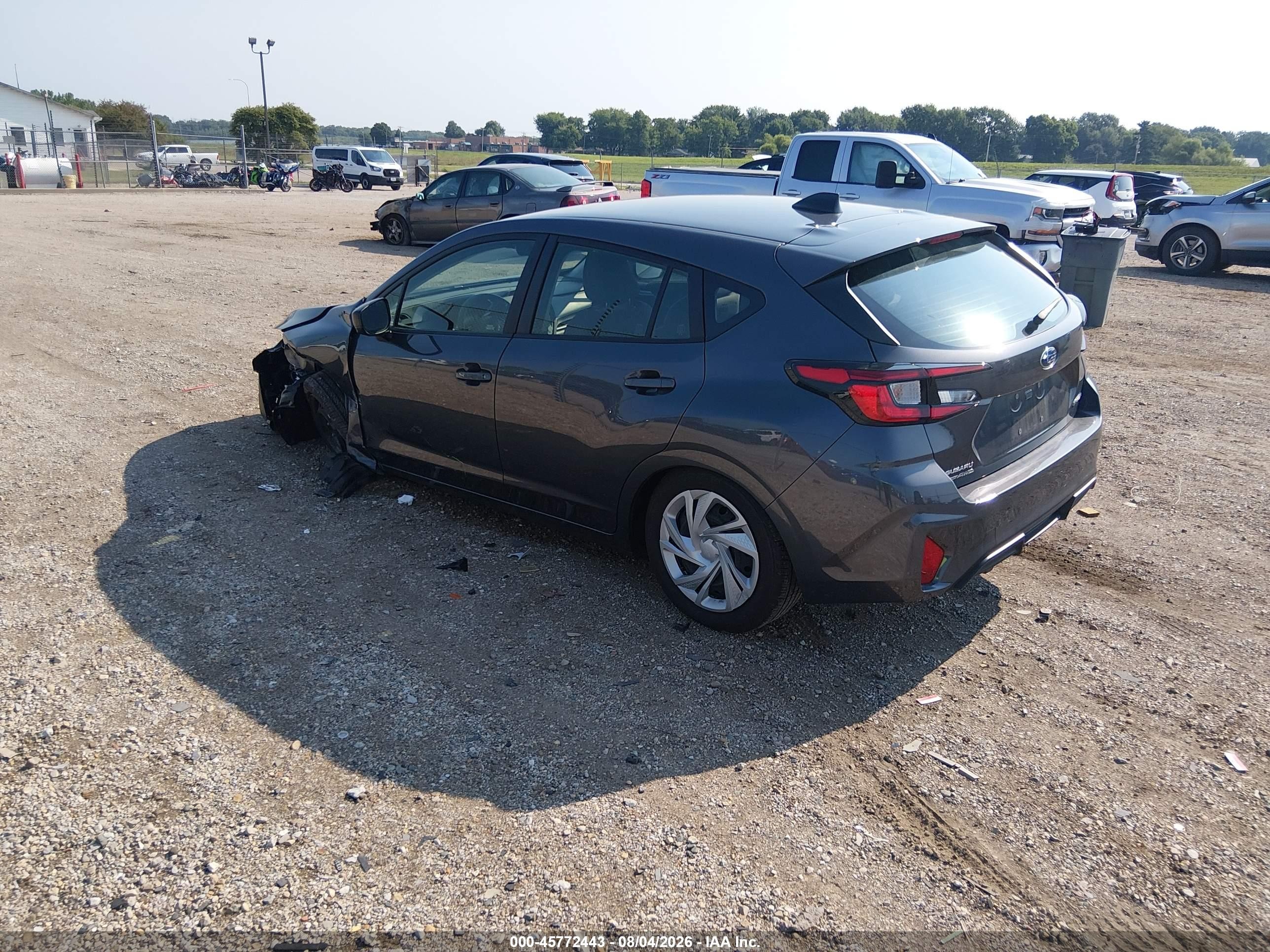 2025 Subaru Impreza VIN JF1GUABC0S8259744 IAAI salvage auction — Unknown, Salvage (Illinois), sold $3,775 on 2026-09-09 (photo 3)