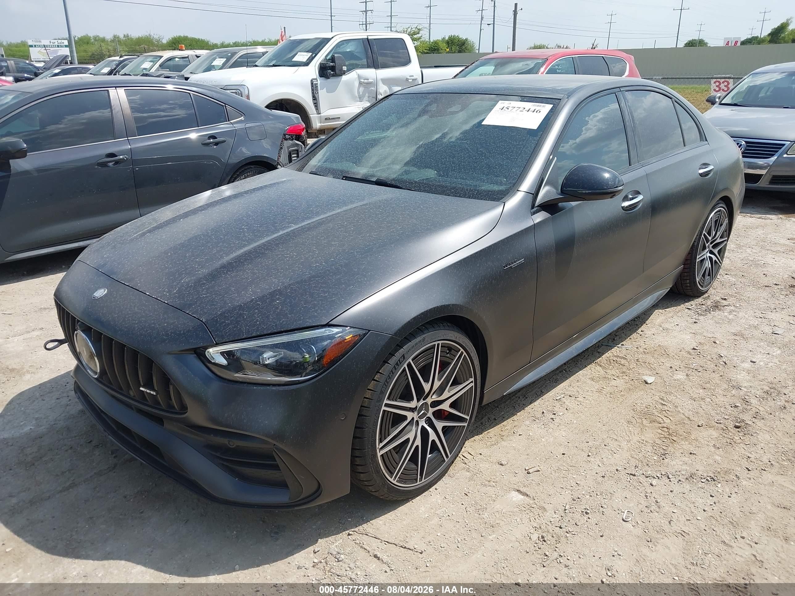 2024 Mercedes-Benz C-Class VIN W1KAF8HB6RR236741 IAAI salvage auction — Water/Flood, Salvage (Texas), sold $20,900 on 2026-09-12 (photo 2)