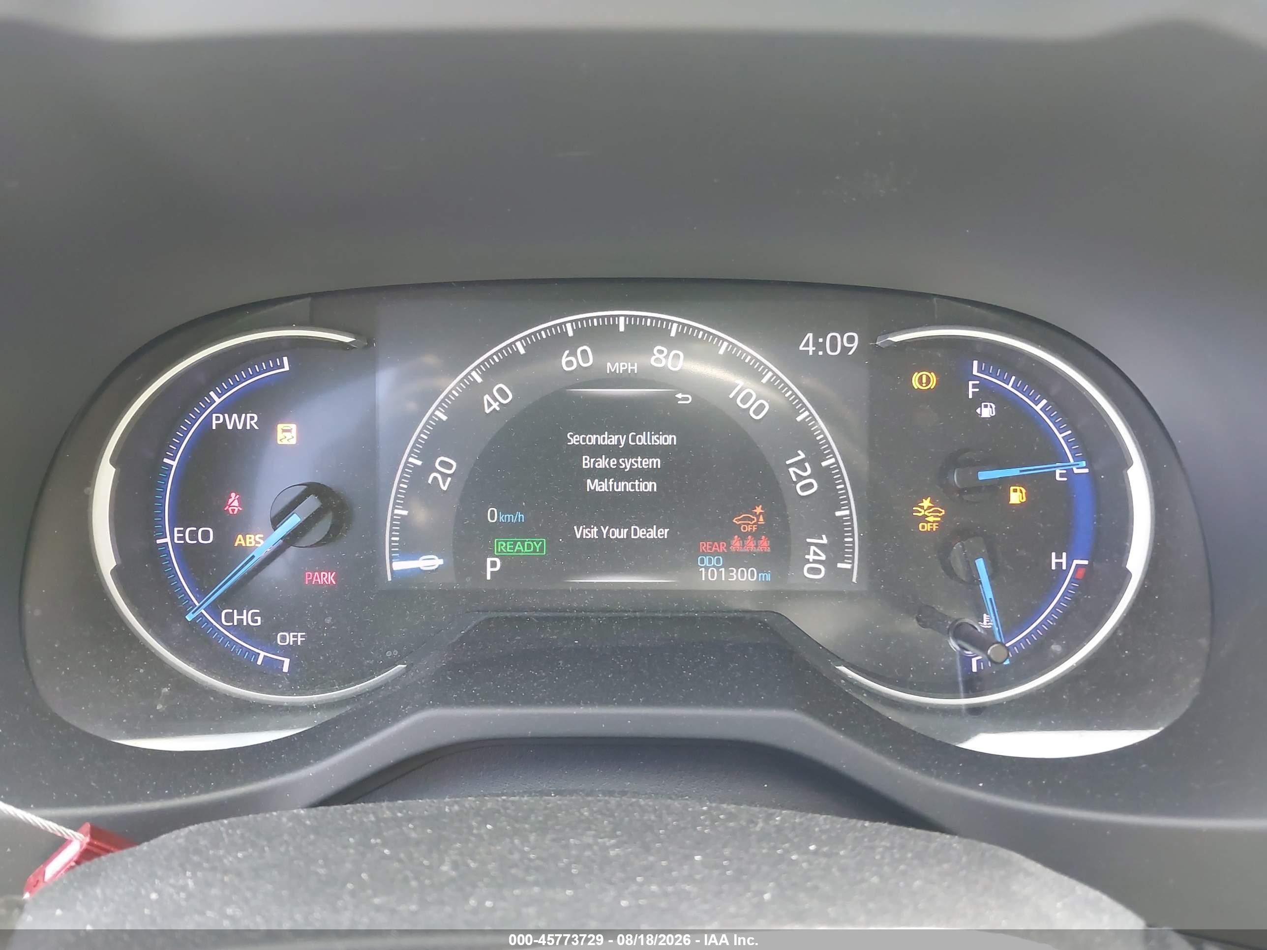 2020 Toyota RAV4 Hybrid VIN JTMDWRFV4LD072288 IAAI salvage auction — Rear End, Salvage Certificate (California), sold $13,800 on 2026-09-12 (photo 7)