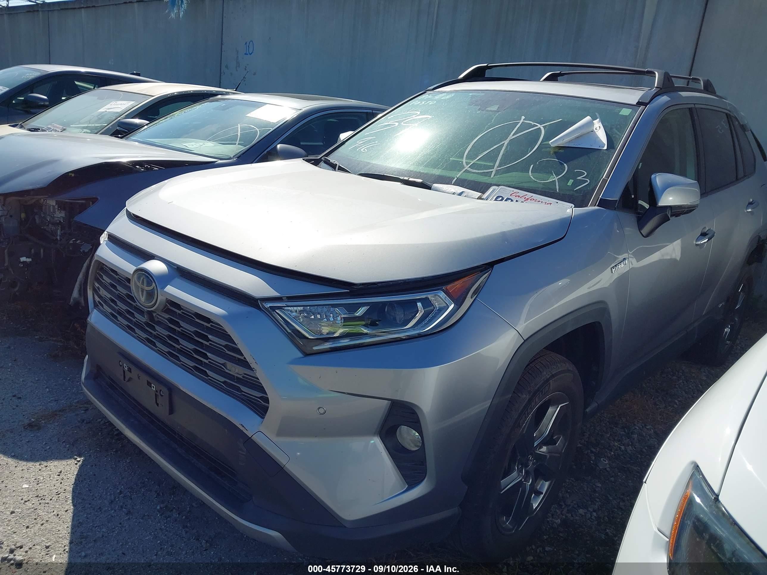 2020 Toyota RAV4 Hybrid VIN JTMDWRFV4LD072288 IAAI salvage auction — Rear End, Salvage Certificate (California), sold $13,800 on 2026-09-12 (photo 2)
