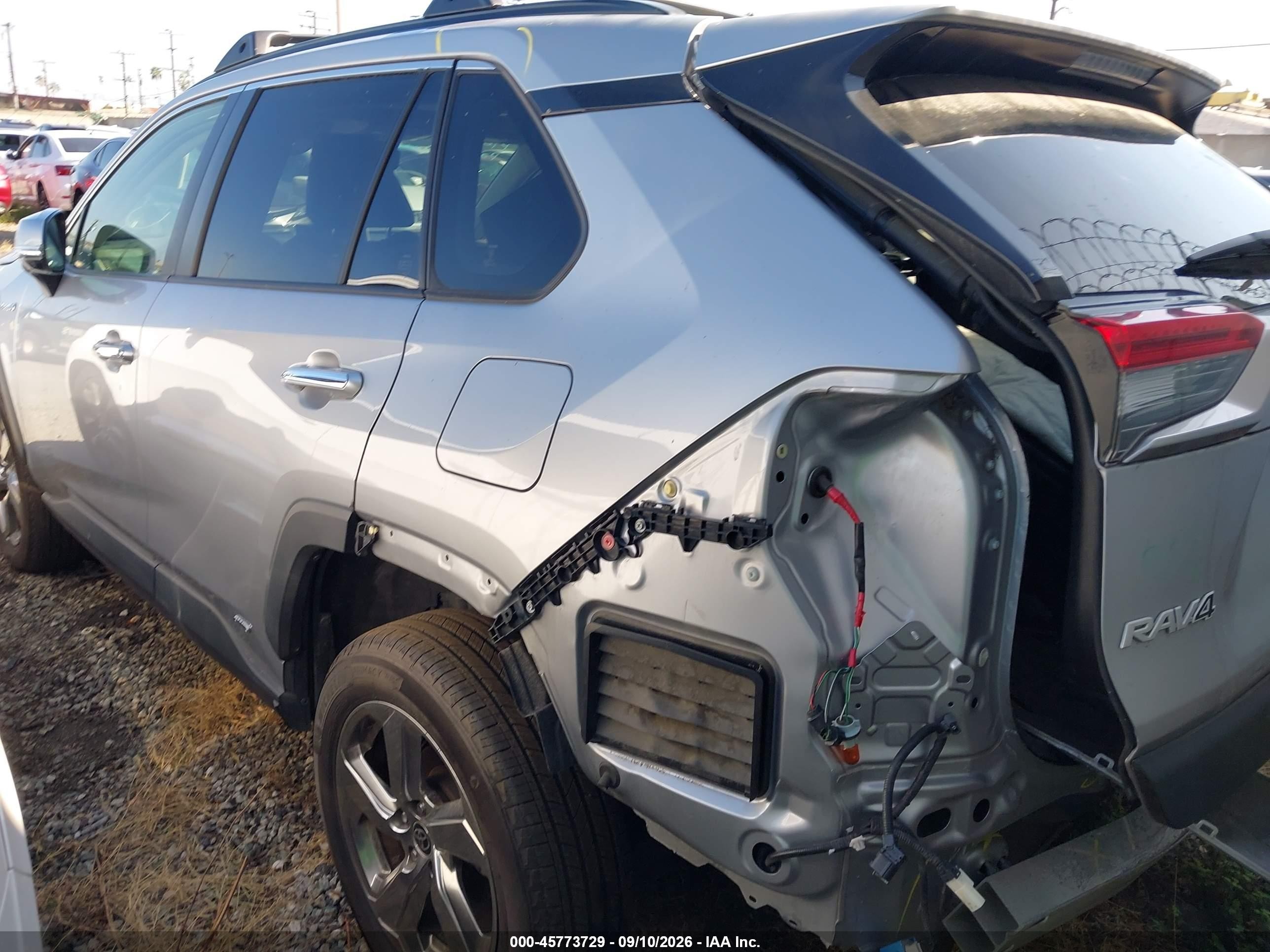 2020 Toyota RAV4 Hybrid VIN JTMDWRFV4LD072288 IAAI salvage auction — Rear End, Salvage Certificate (California), sold $13,800 on 2026-09-12 (photo 3)