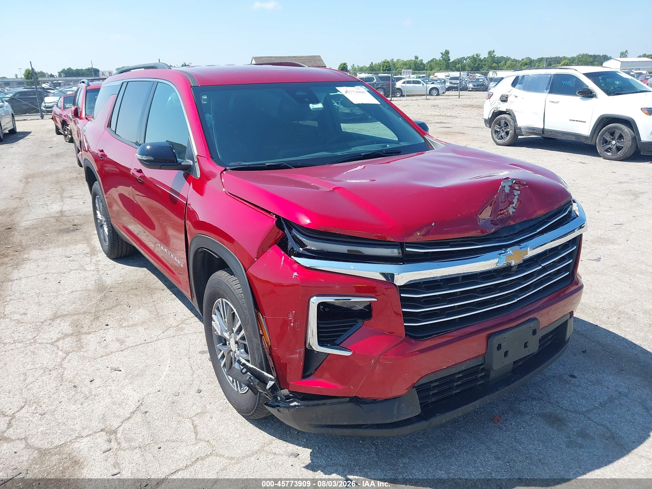 2026 Chevrolet Traverse VIN 1GNEVGKS9TJ295832 — IAAI salvage auction photo