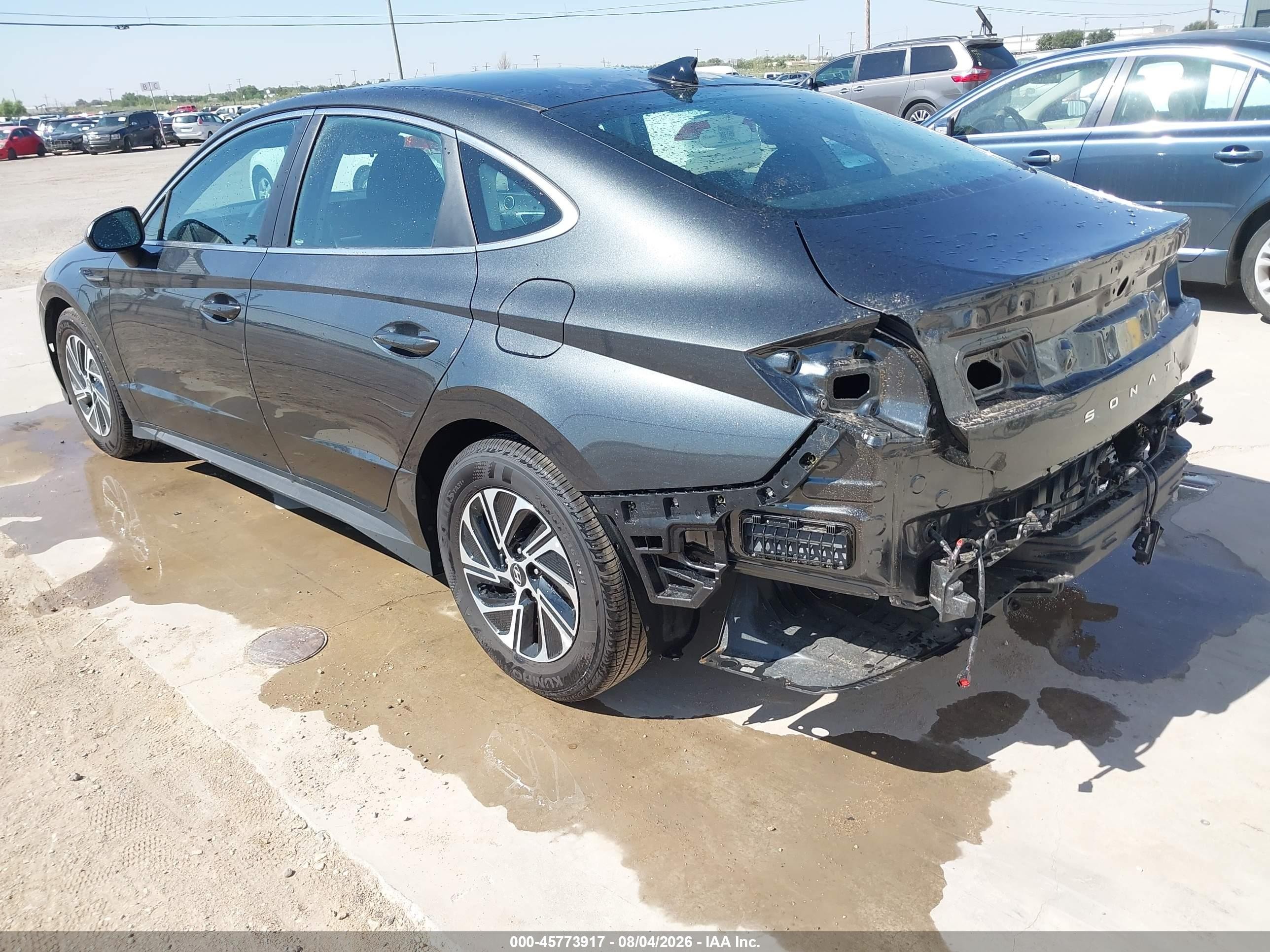 2026 Hyundai Sonata VIN KMHL24JJ1TA164728 IAAI salvage auction — Rear End, Enterprise Vehicles Clear Only (Texas), sold $14,000 on 2026-09-08 (photo 3)