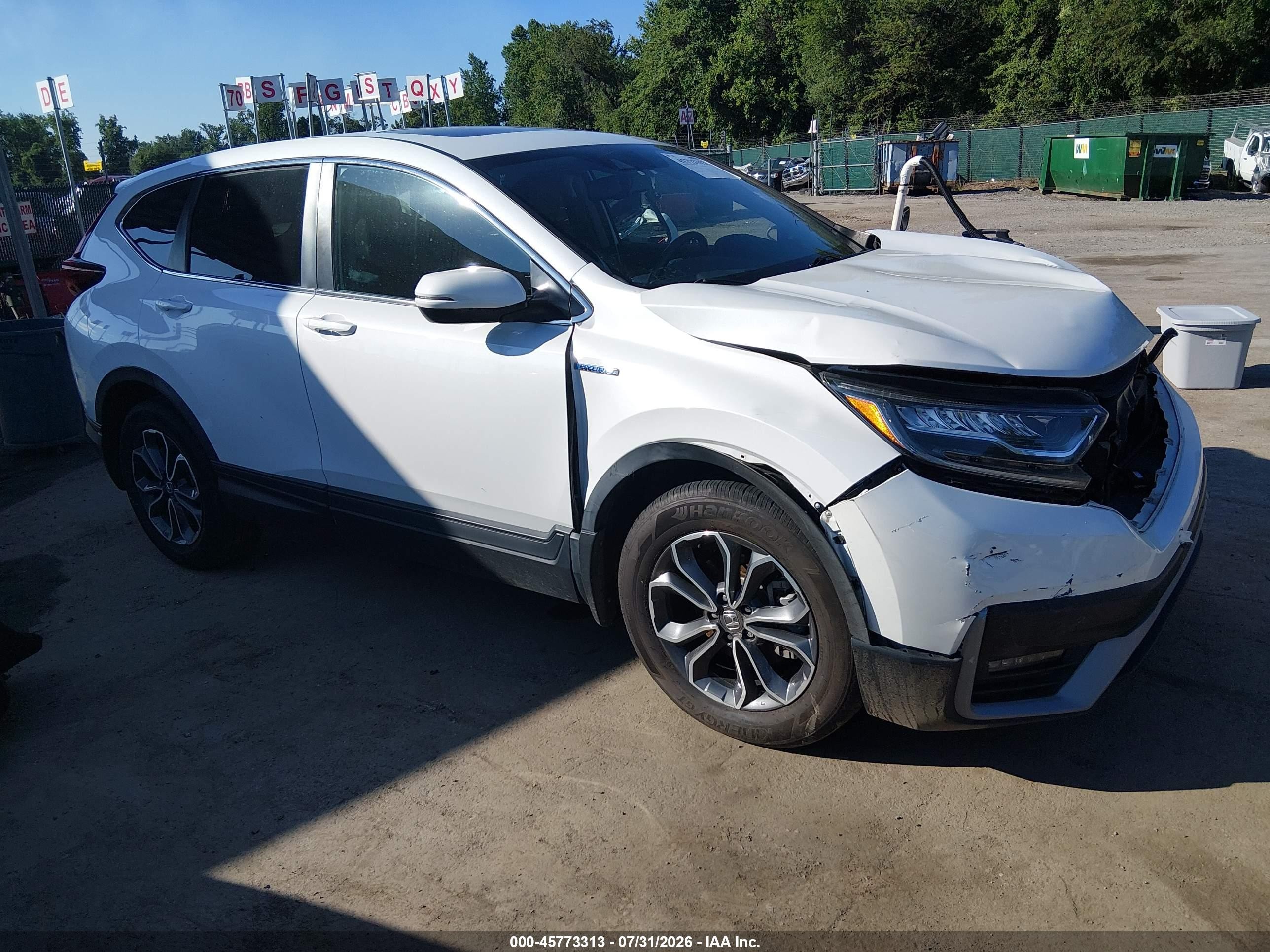 2021 Honda CR-V VIN 7FART6H87ME012007 — IAAI salvage auction photo